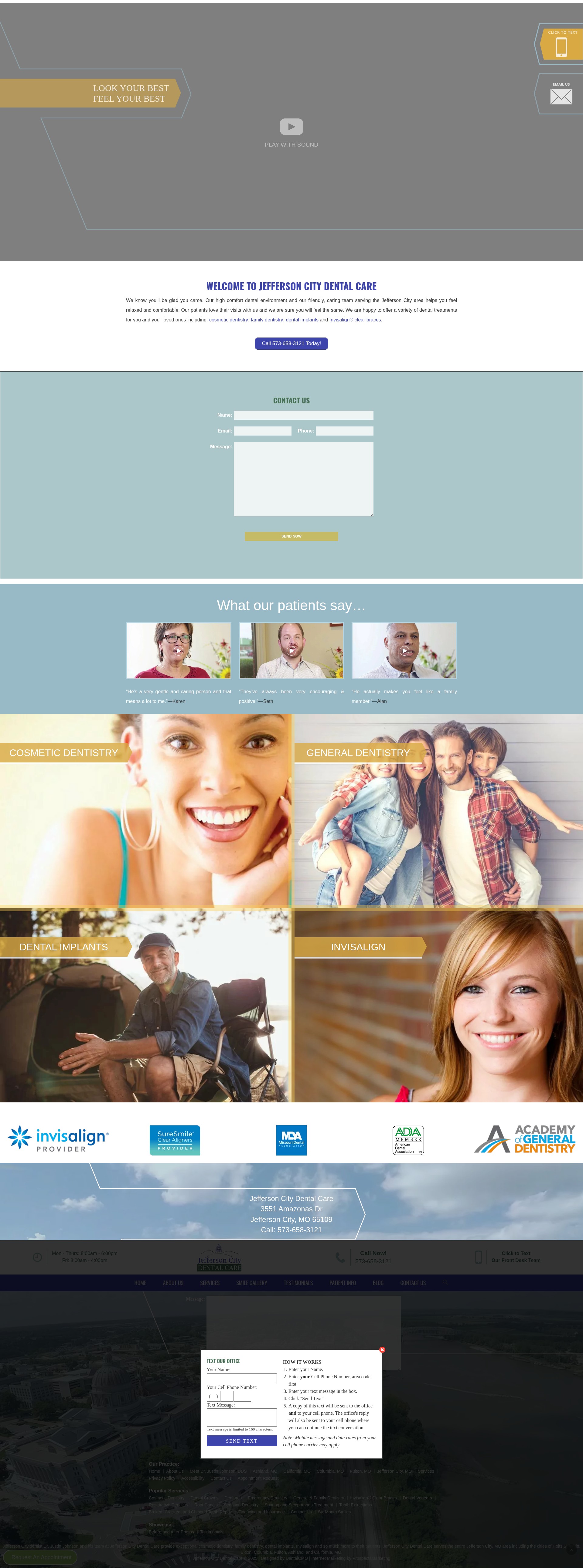 Screenshot of www.jeffcitydentalcare.com
