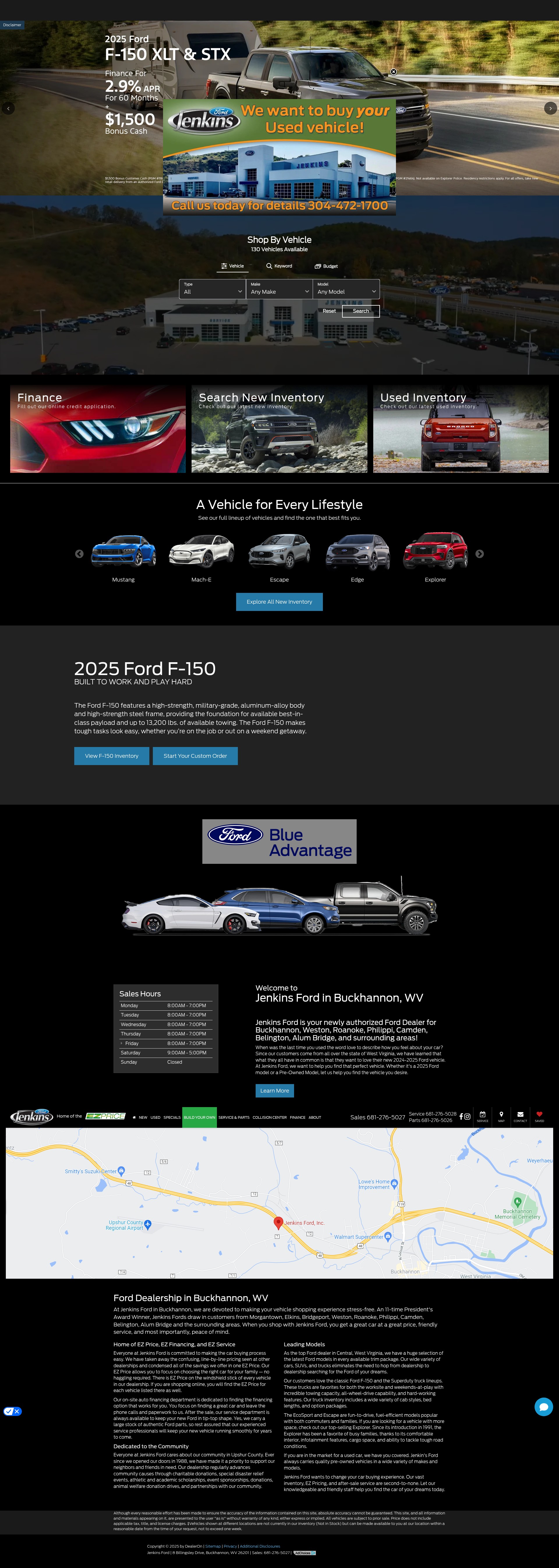 Screenshot of www.jenkinsford.com