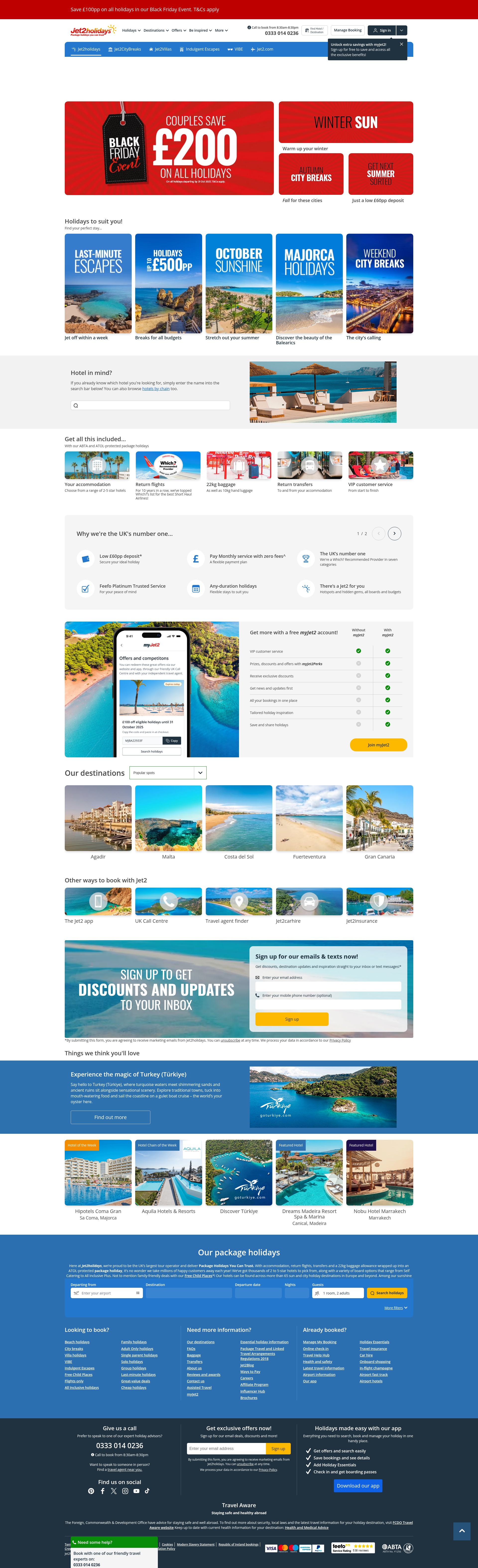 Screenshot of www.jet2holidays.com