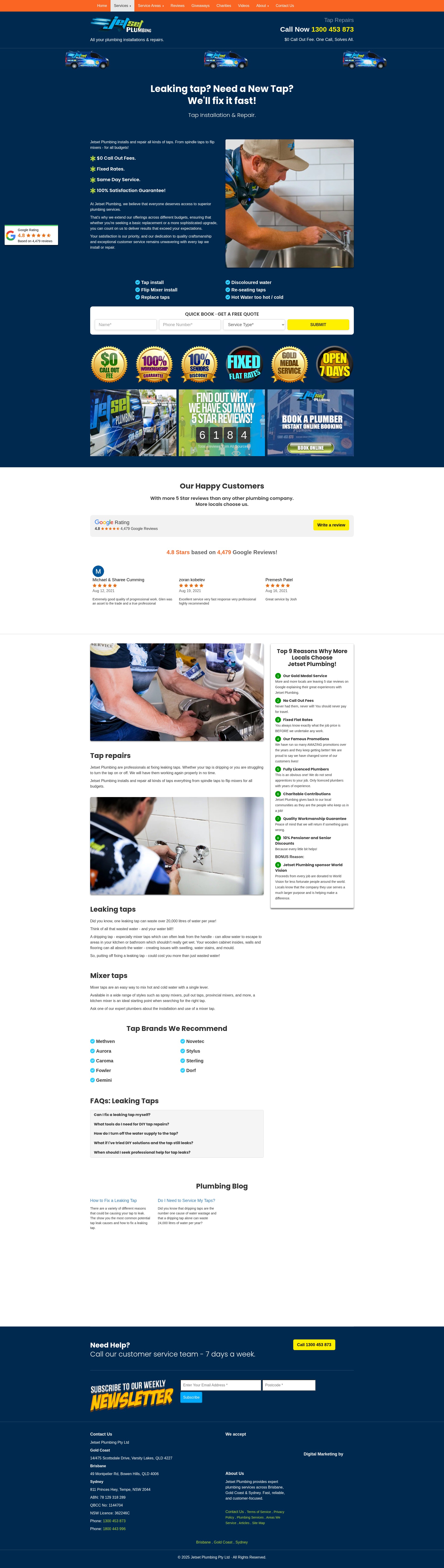 Screenshot of www.jetsetplumbing.com.au