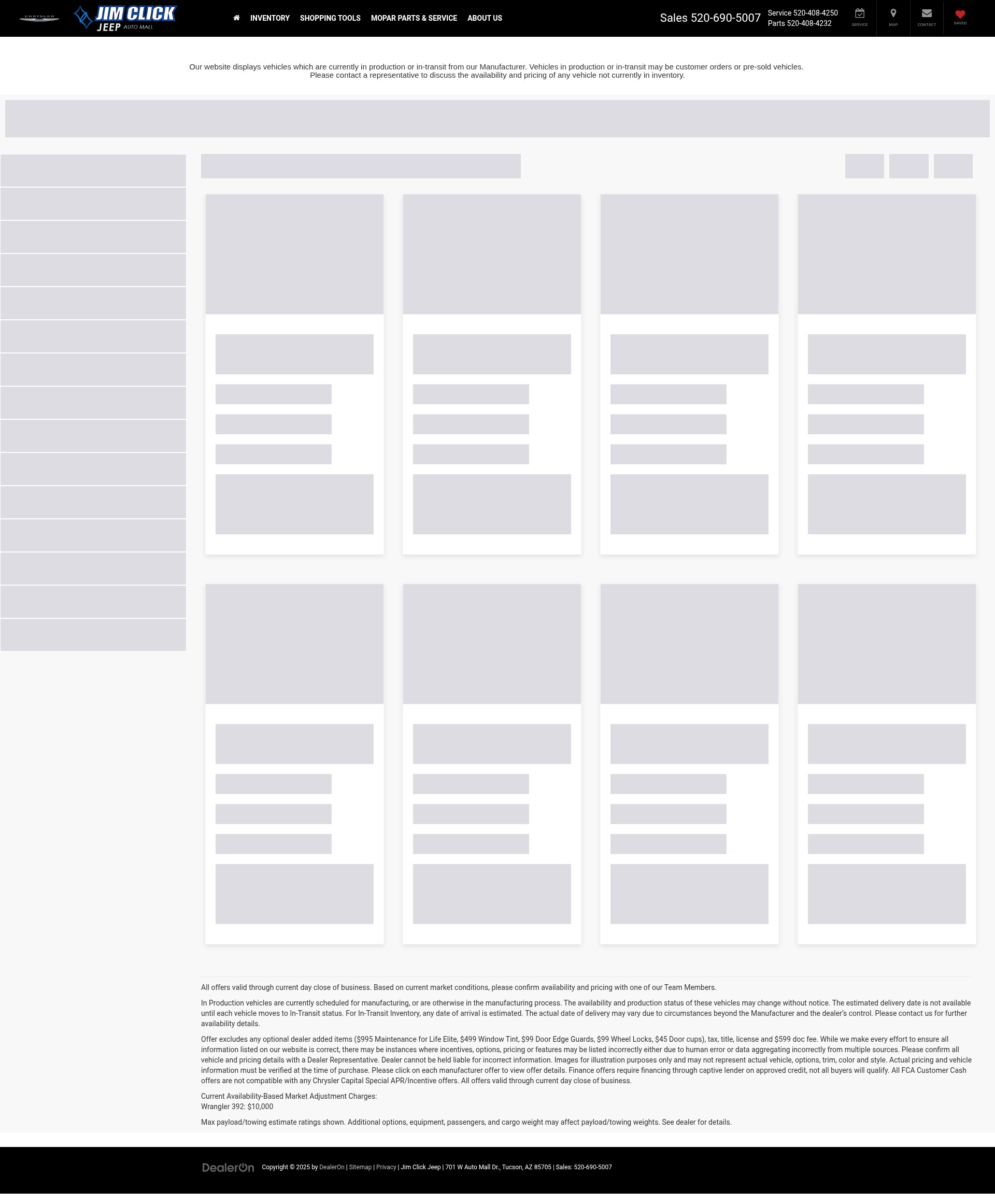 Screenshot of www.jimclickjeep.com