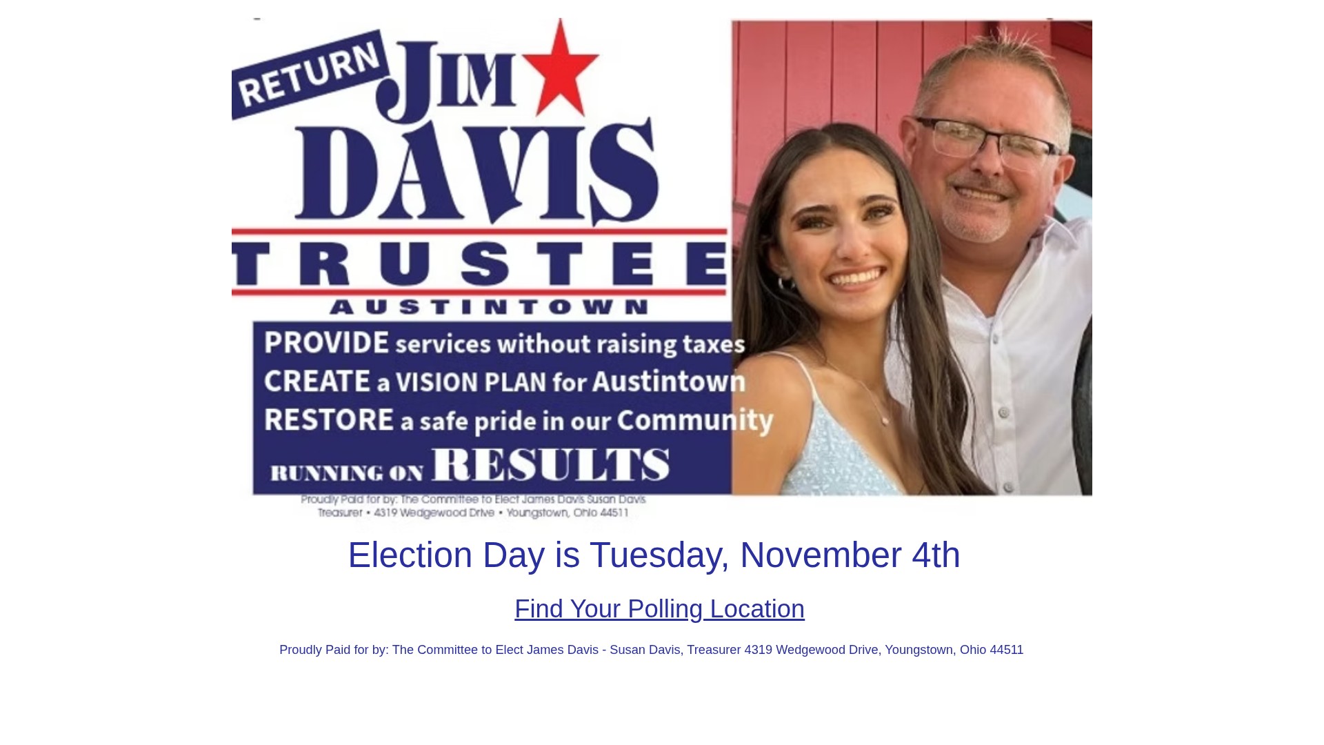Screenshot of www.jimdavisfortrustee.com