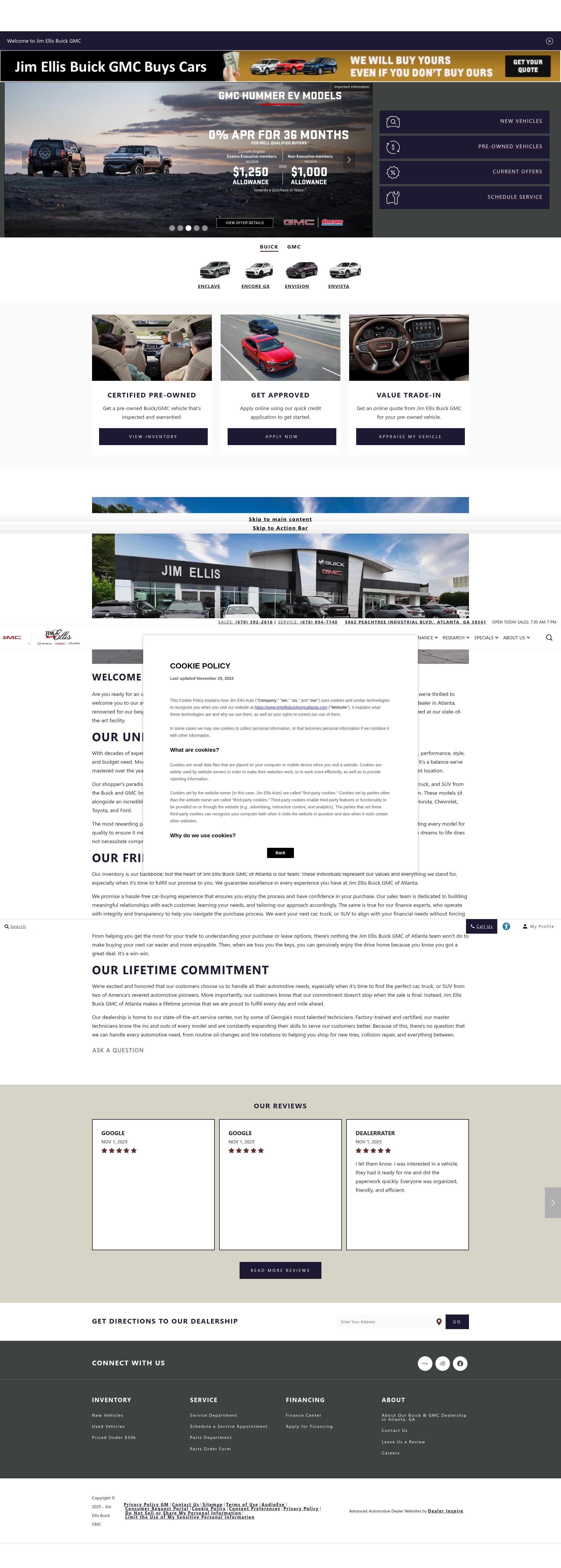 Screenshot of www.jimellisbuickgmcatlanta.com