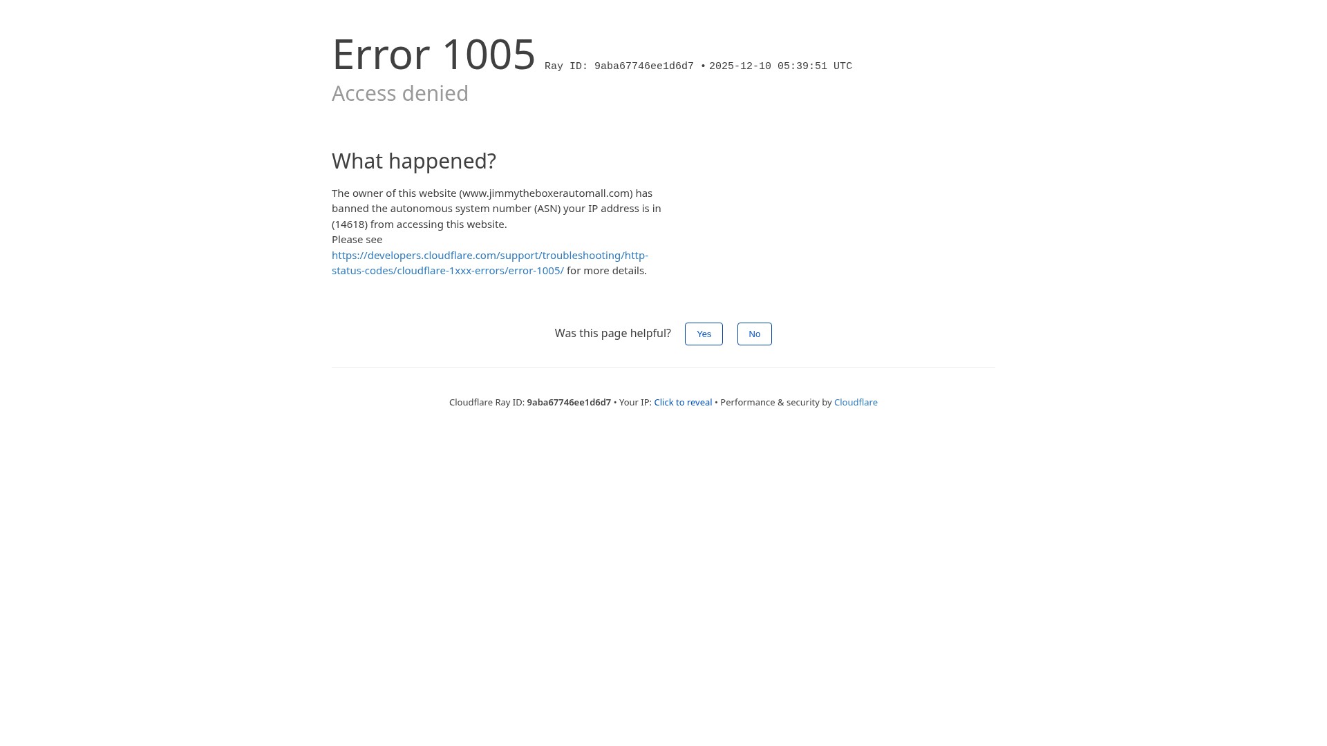 Screenshot of www.jimmytheboxerautomall.com