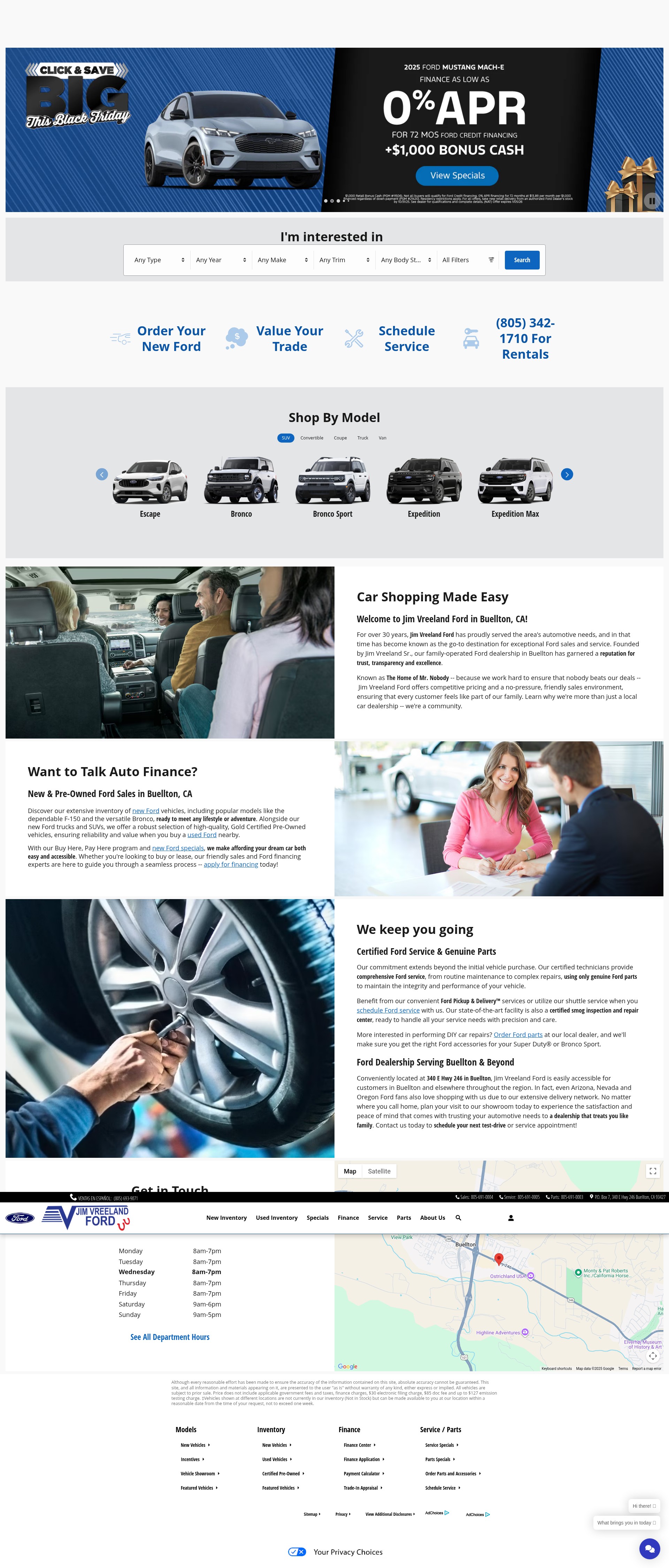 Screenshot of www.jimvreelandford.com