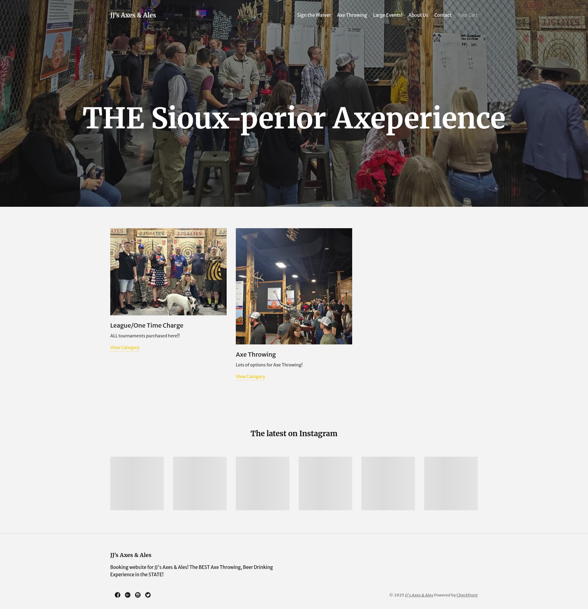 Screenshot of www.jjsaxes.com