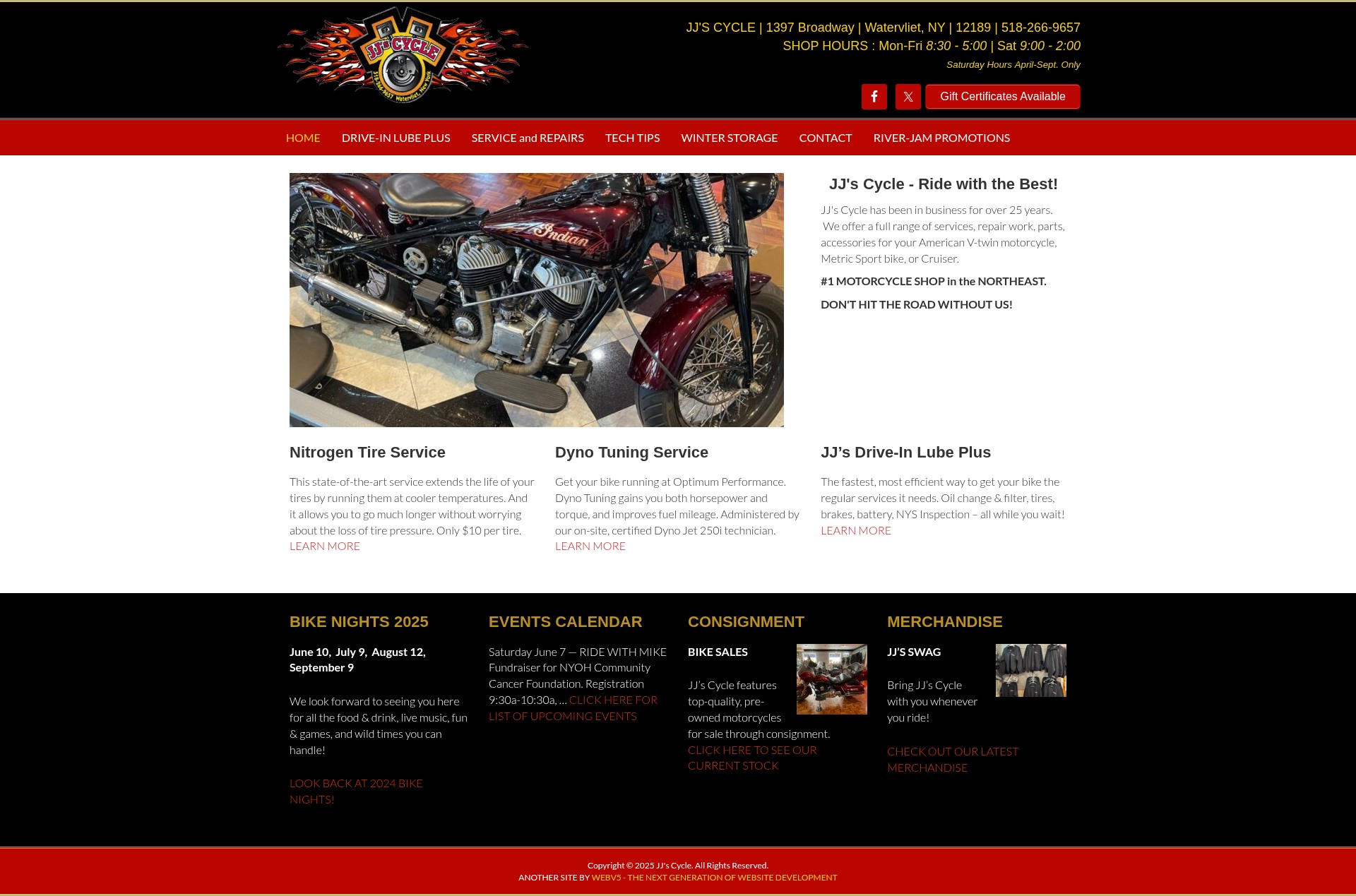 Screenshot of www.jjscycle.com