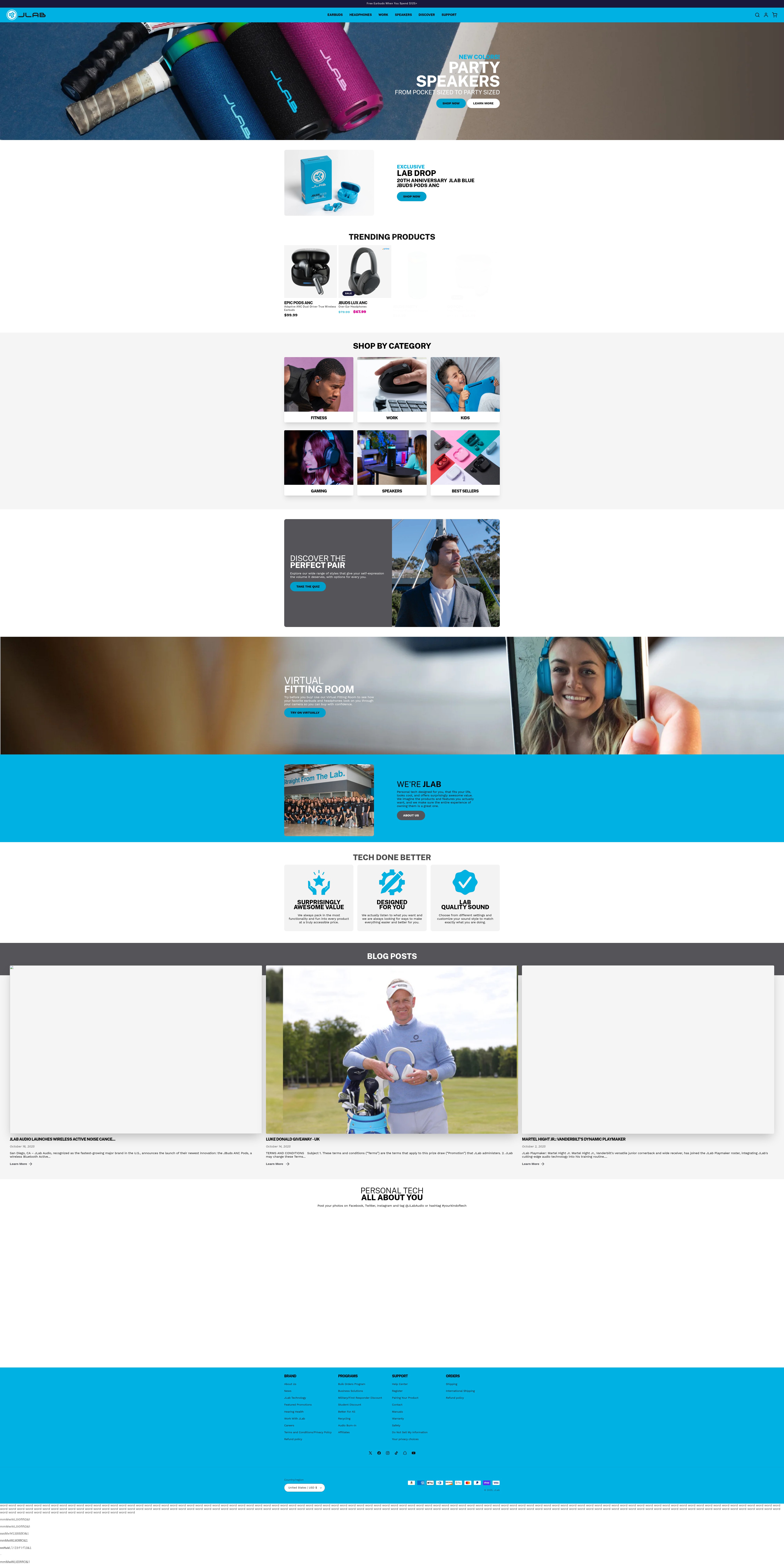 Screenshot of www.jlab.com