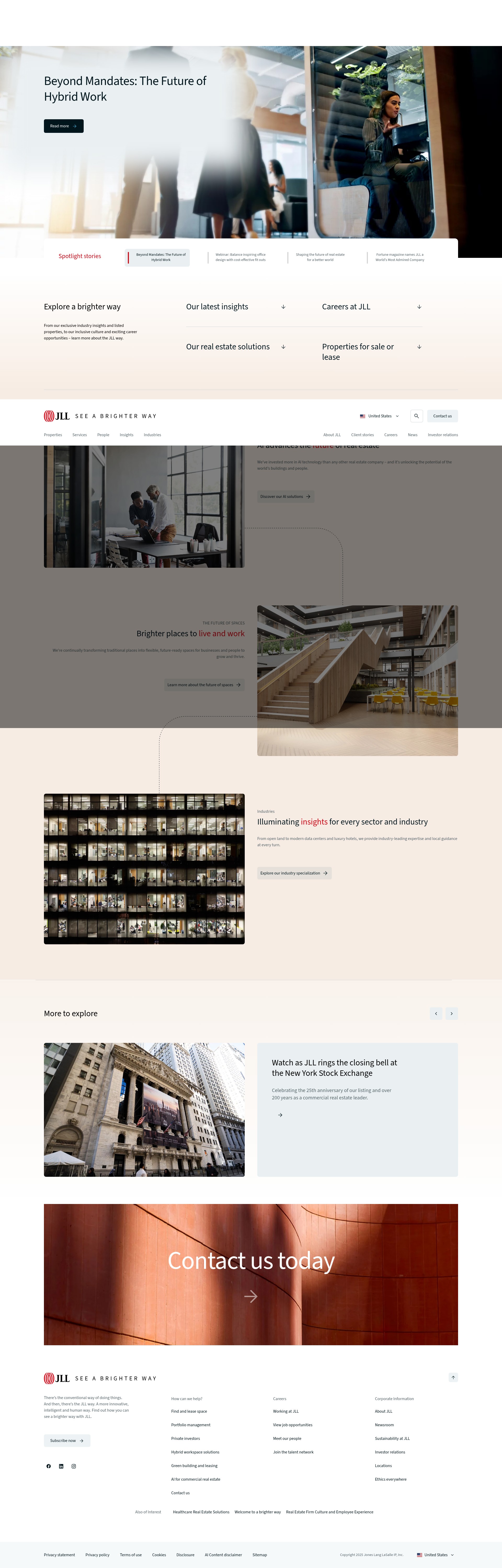 Screenshot of www.jll.com