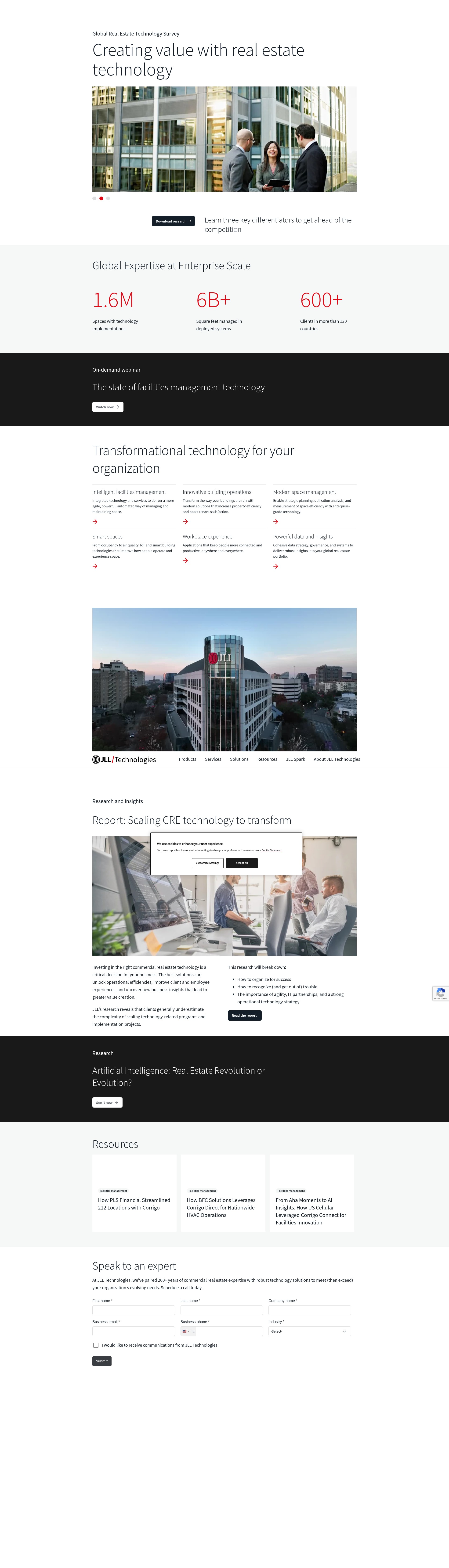 Screenshot of www.jllt.com