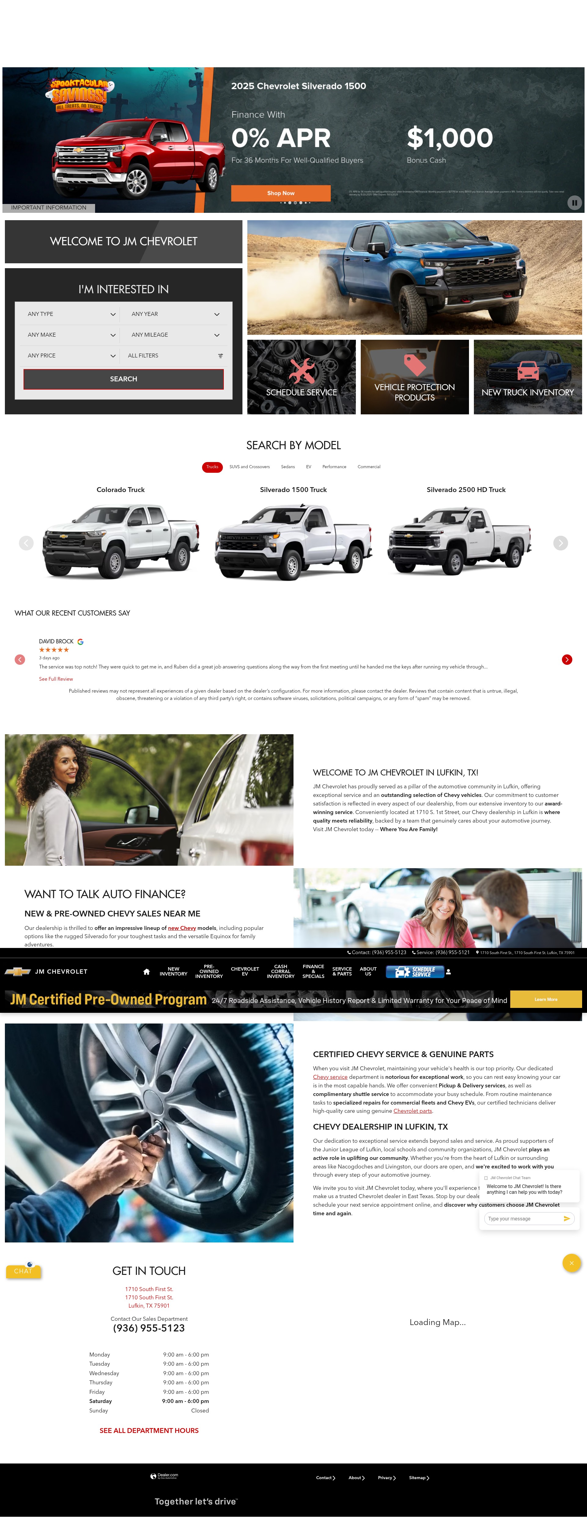 Screenshot of www.jmchevy.net