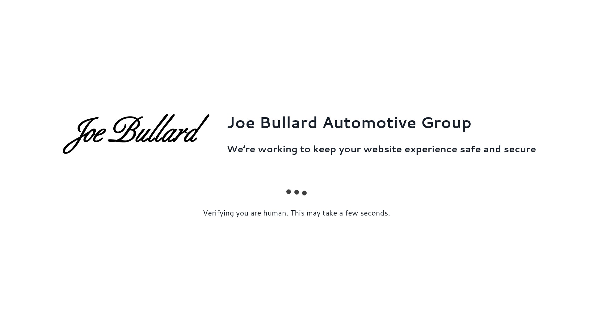 Screenshot of www.joebullard.com