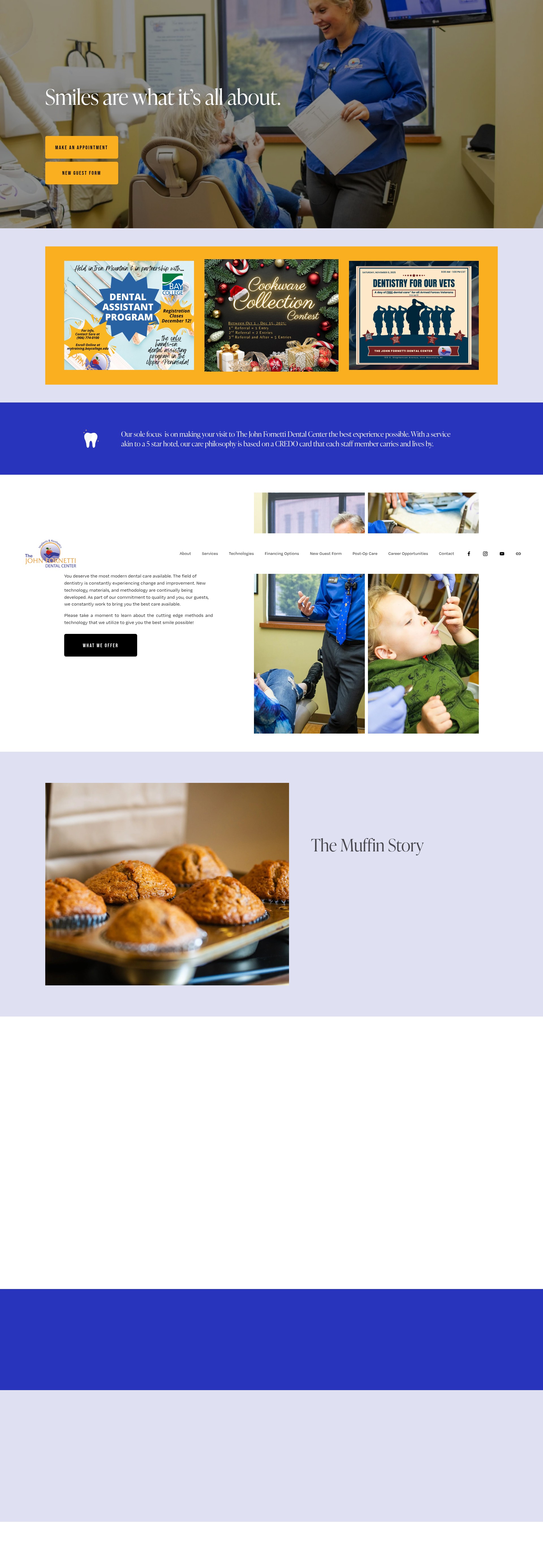 Screenshot of www.johnfornettidentalcenter.com