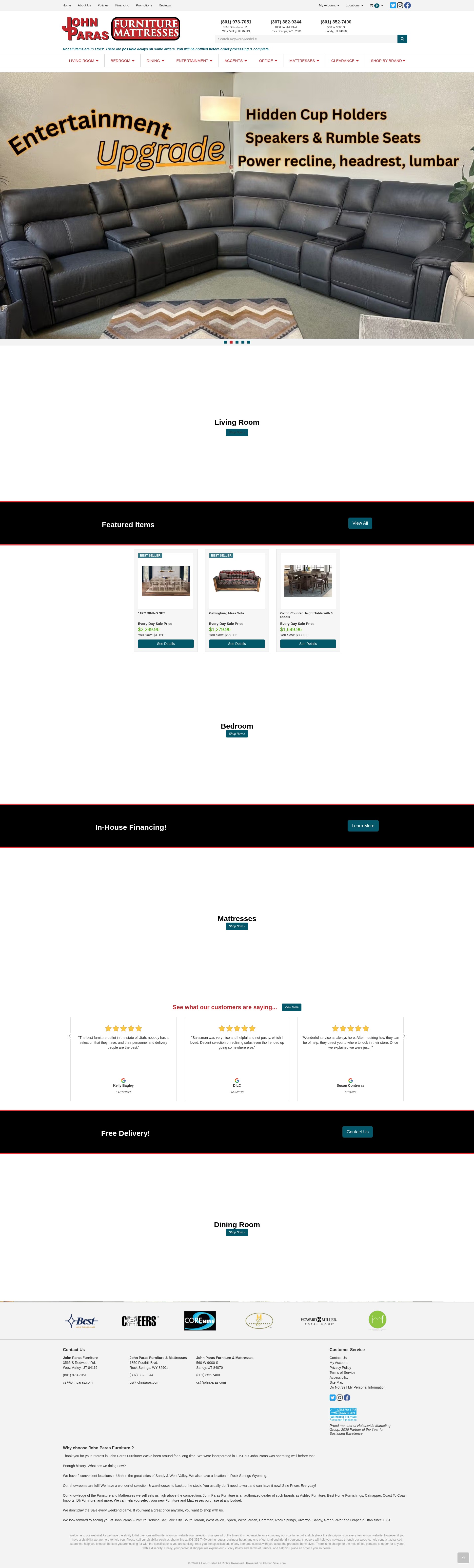 Screenshot of www.johnparas.com