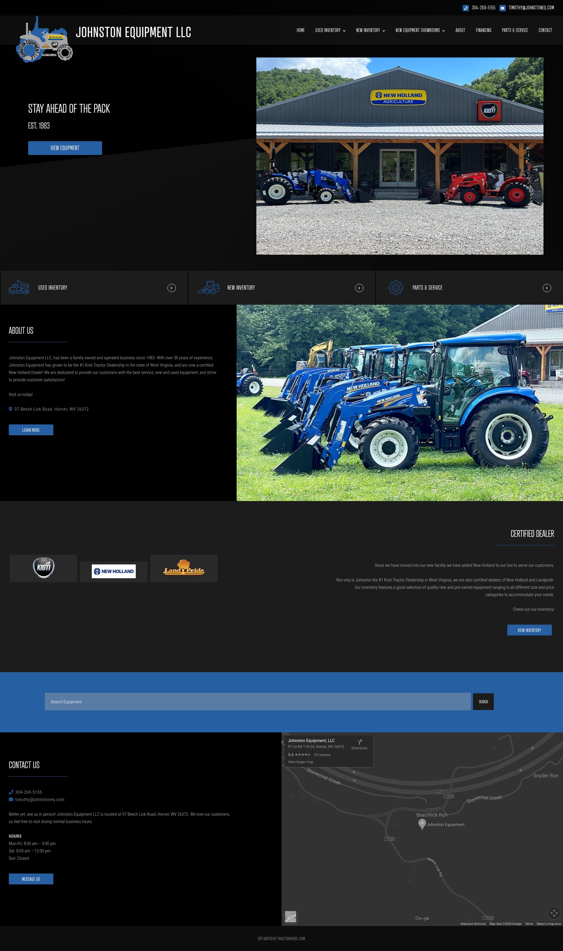 Screenshot of www.johnstoneq.com