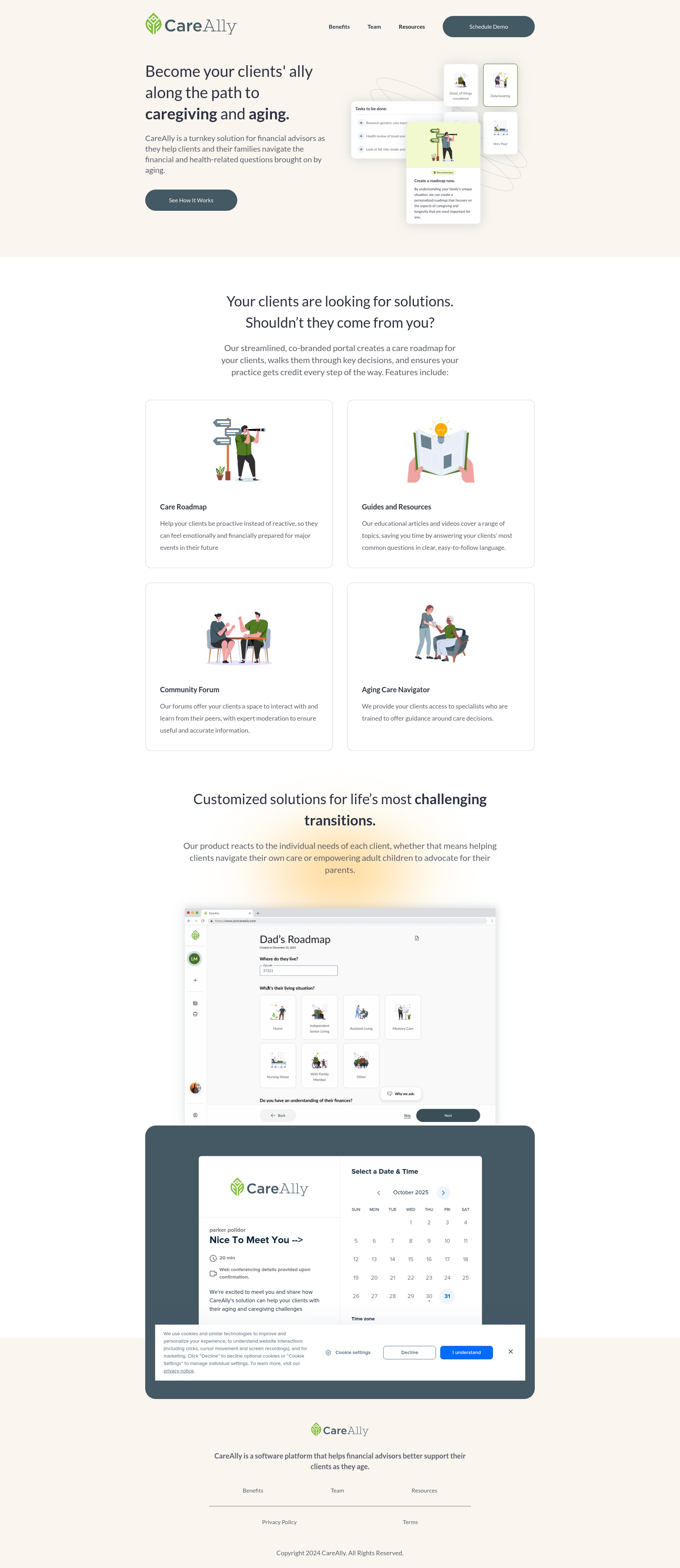 Screenshot of www.joincareally.com