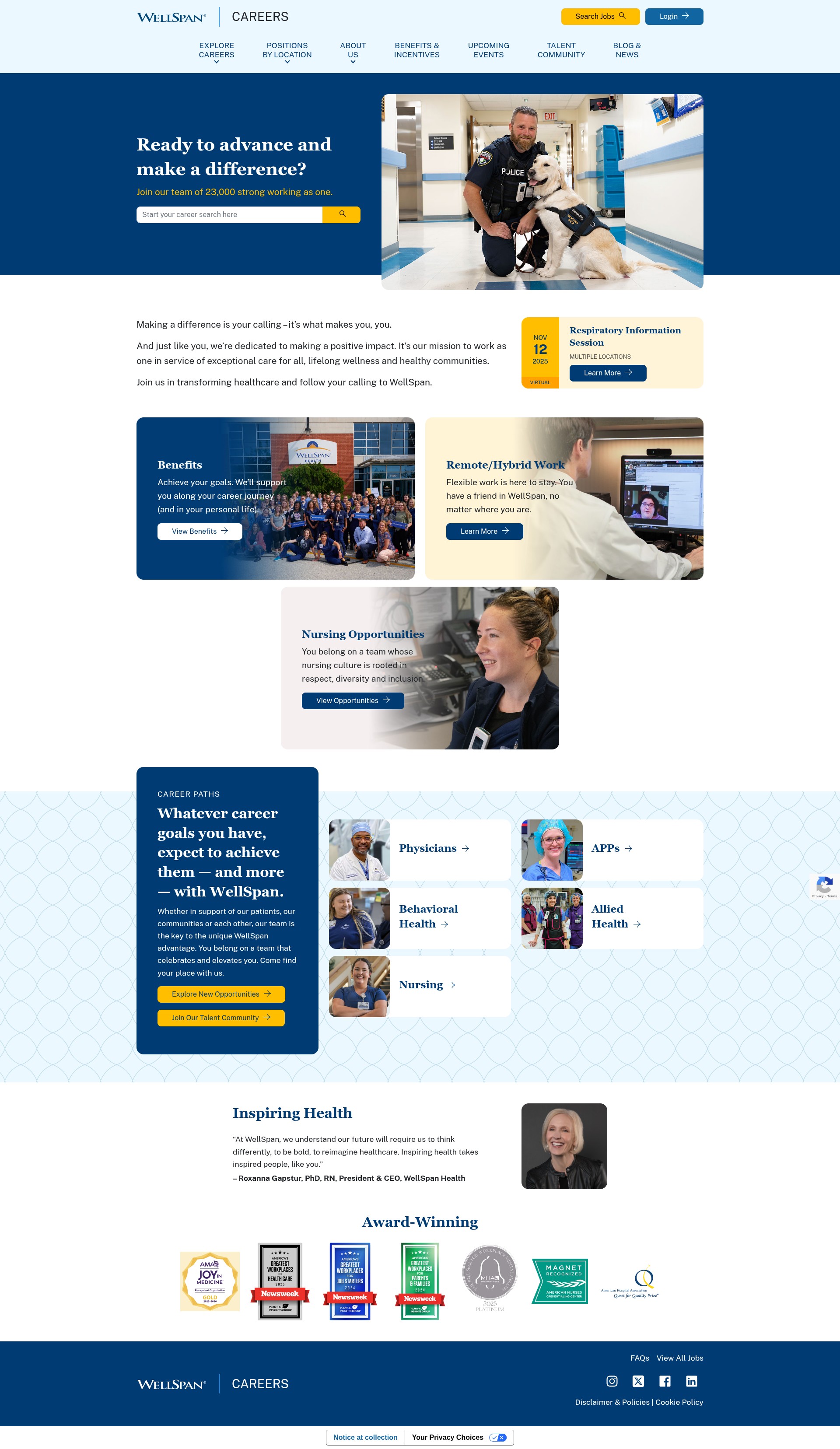 Screenshot of www.joinwellspan.org