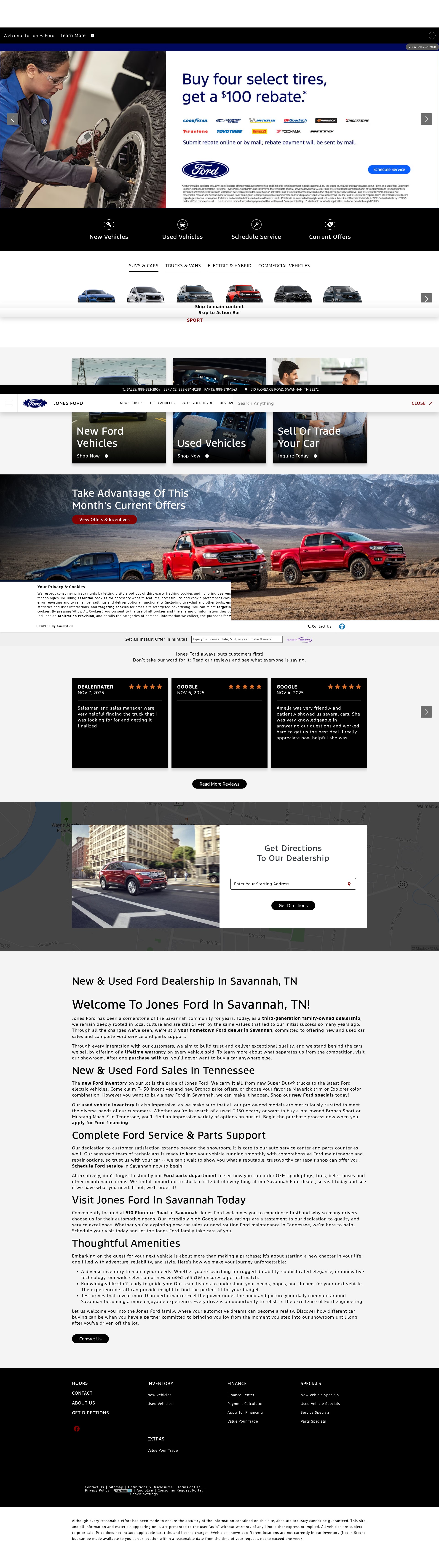 Screenshot of www.jones-ford.com