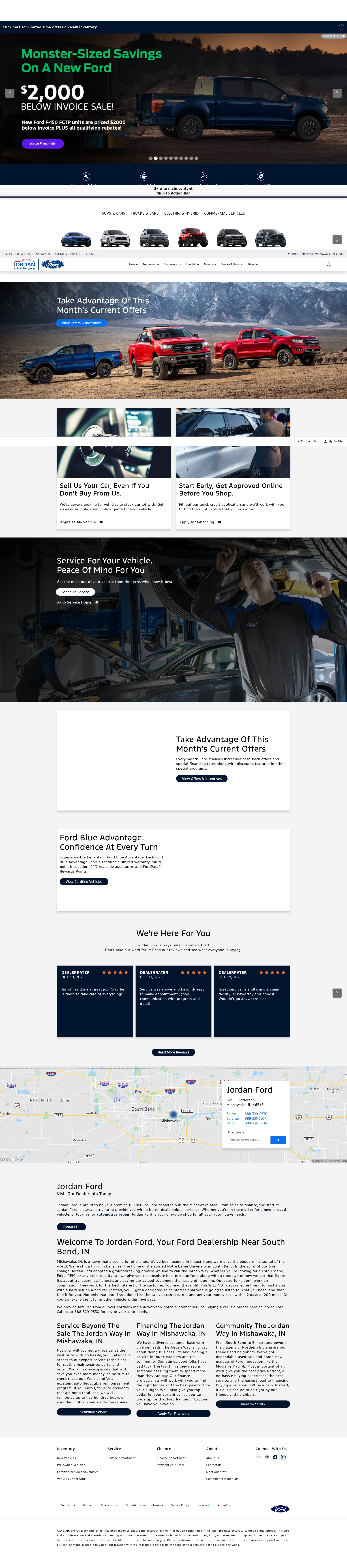 Screenshot of www.jordanfordauto.com