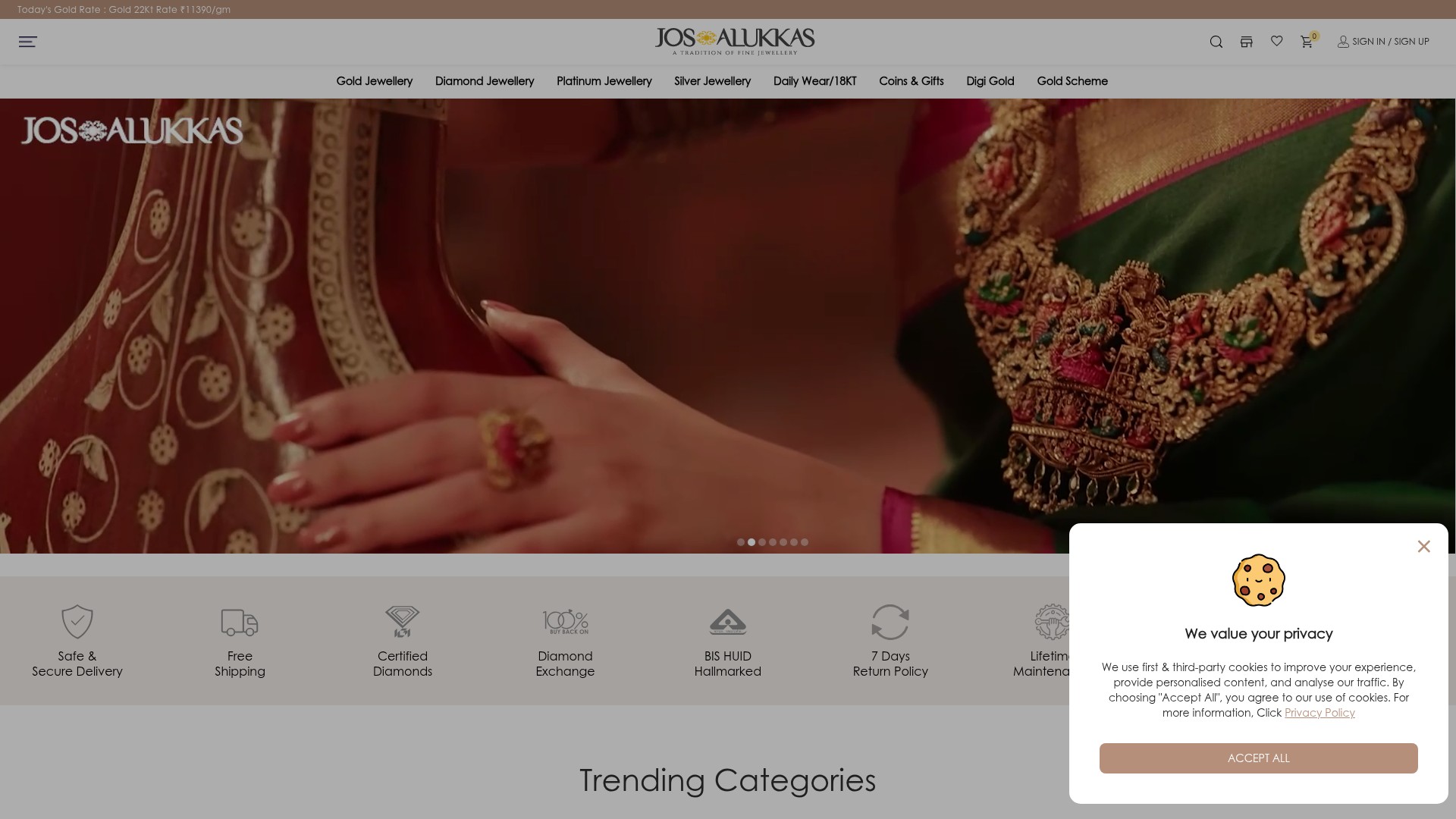 Screenshot of www.josalukkasonline.com