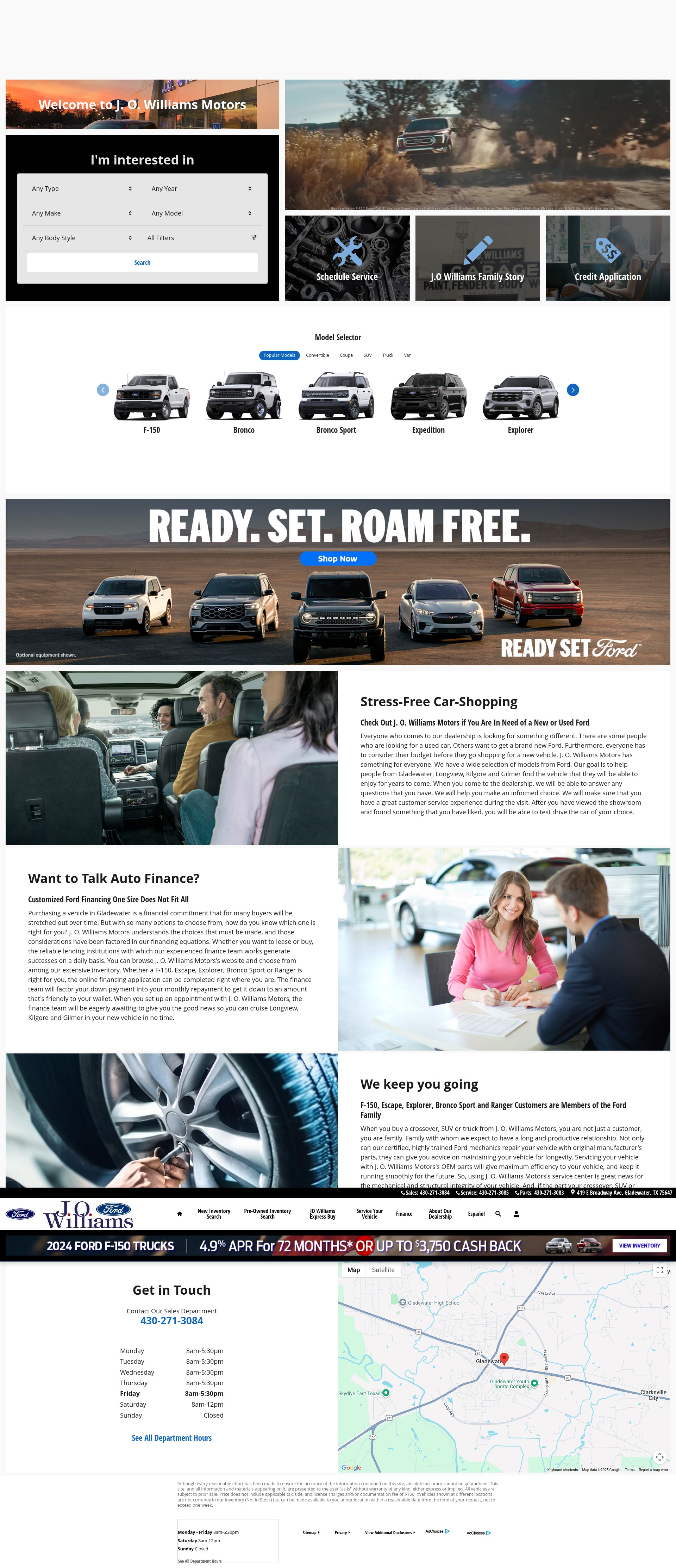 Screenshot of www.jowilliamsford.com