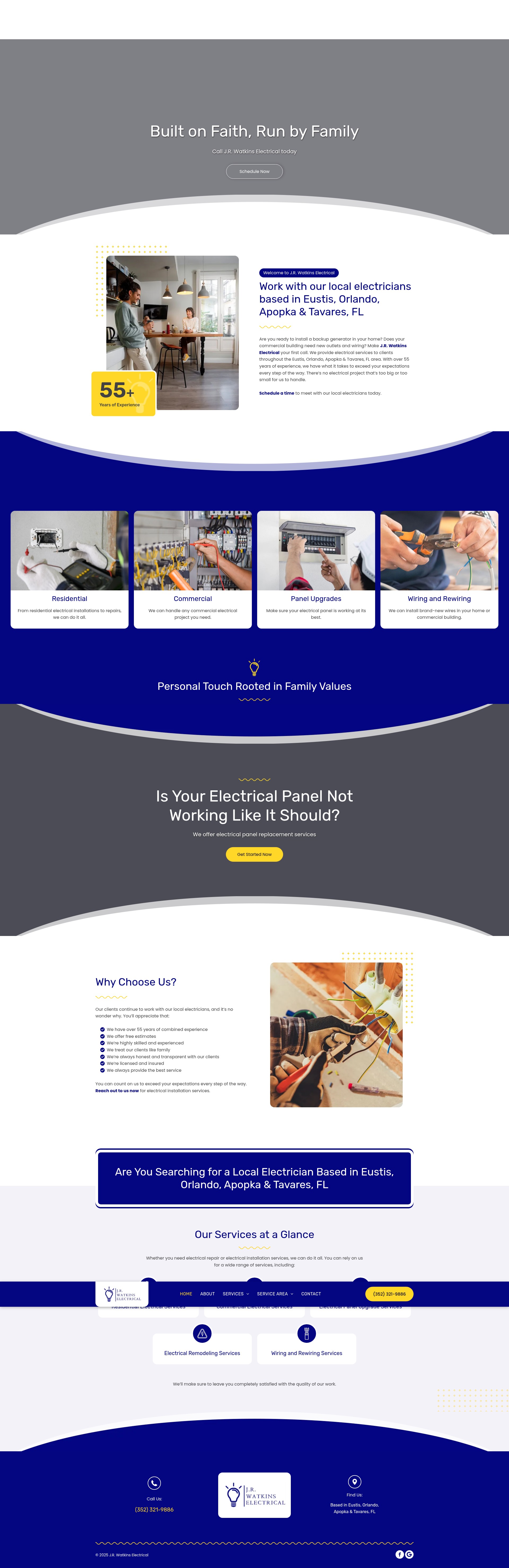 Screenshot of www.jrwatkinselectrical.com