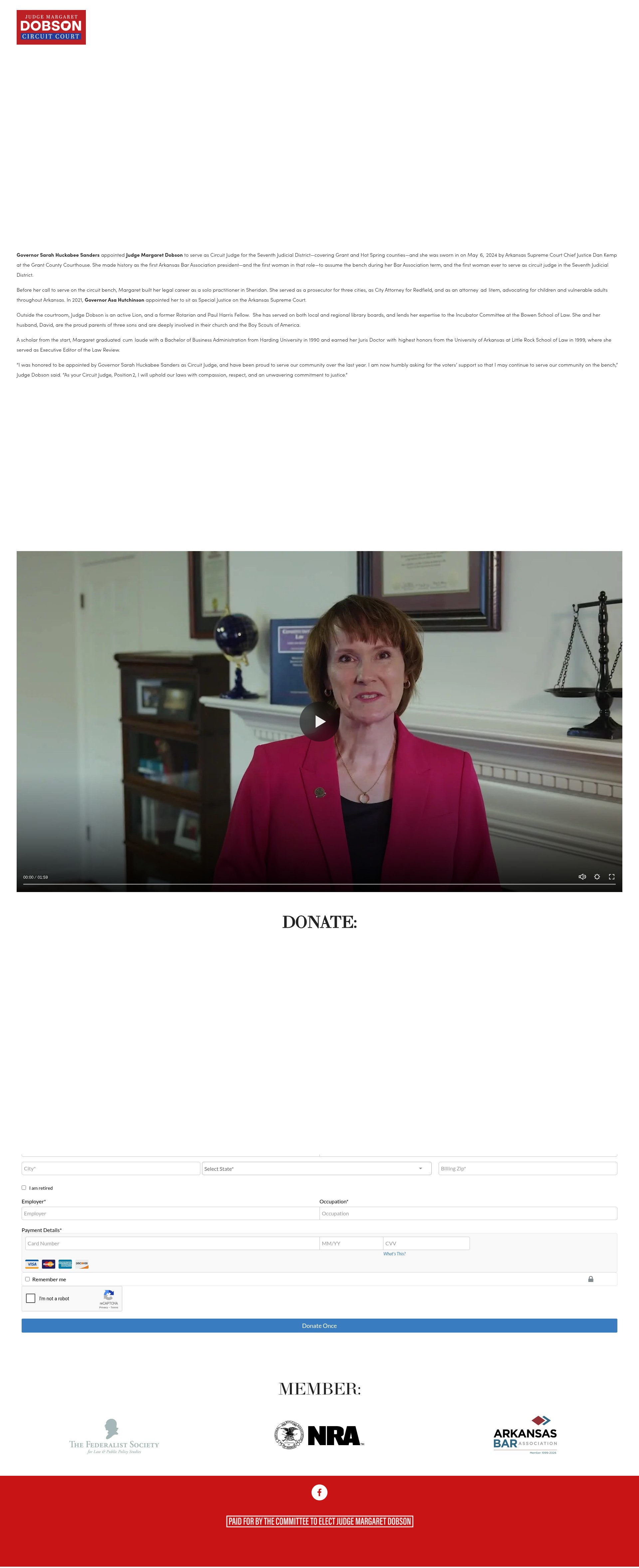 Screenshot of www.judgemargaretdobson.com