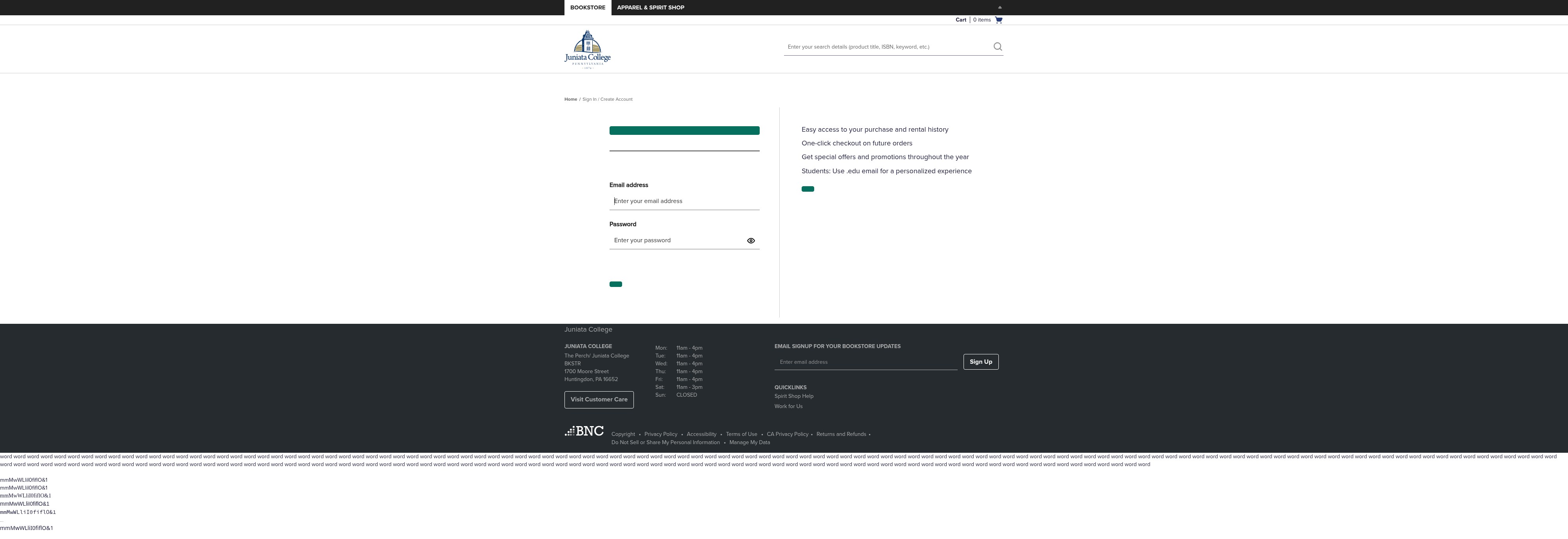 Screenshot of www.juniata.edu