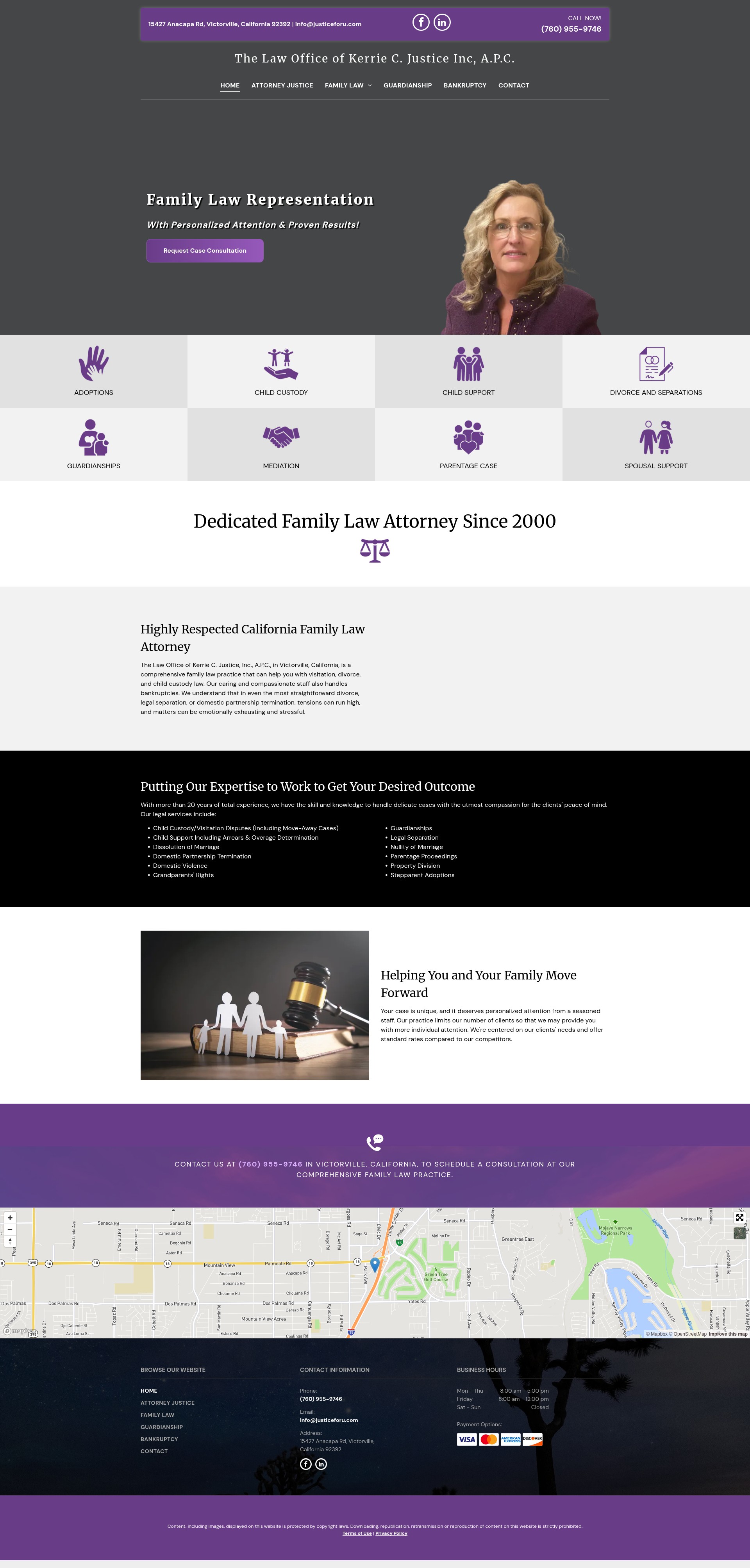 Screenshot of www.justiceforuca.com