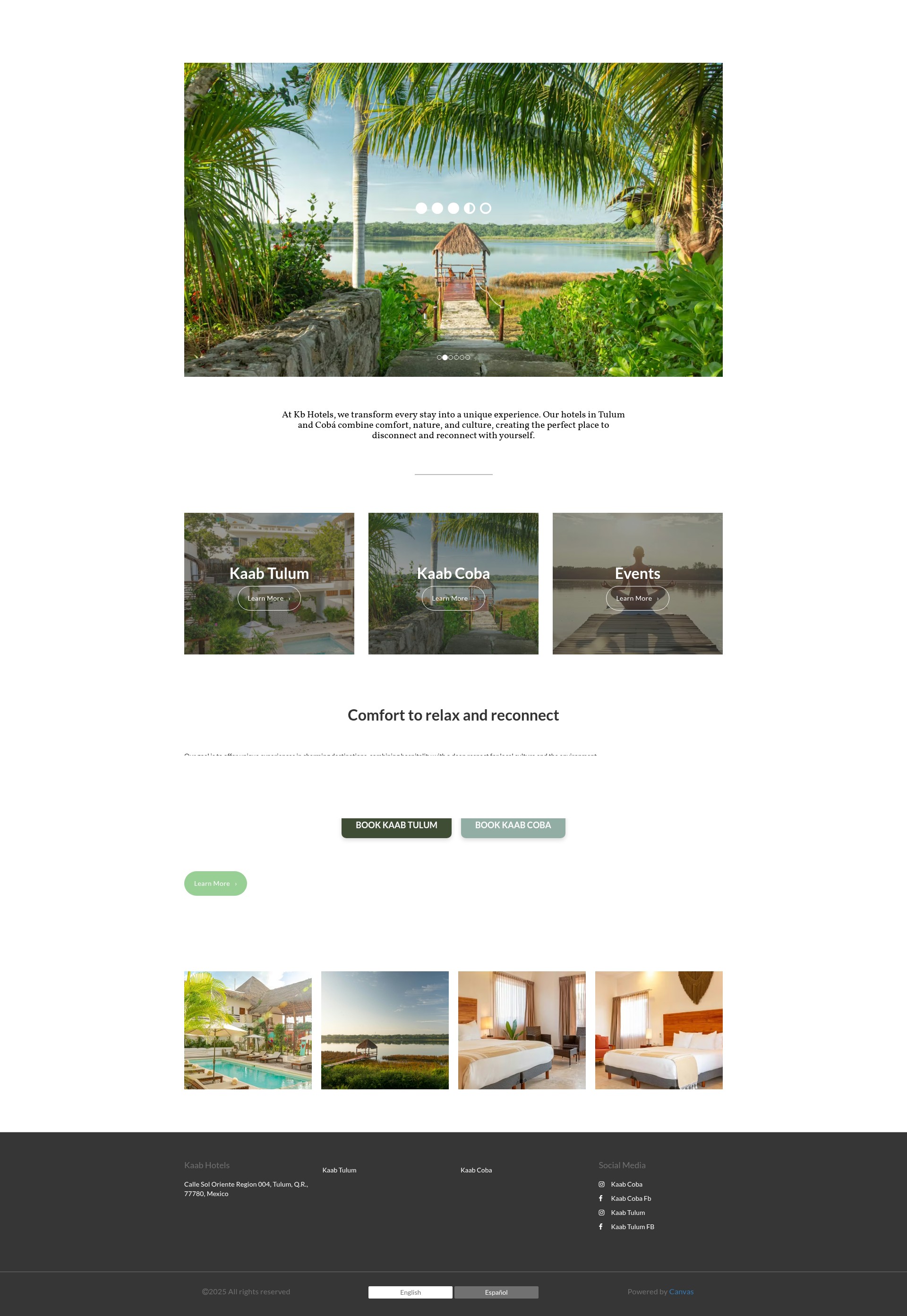Screenshot of www.kaabhotels.com