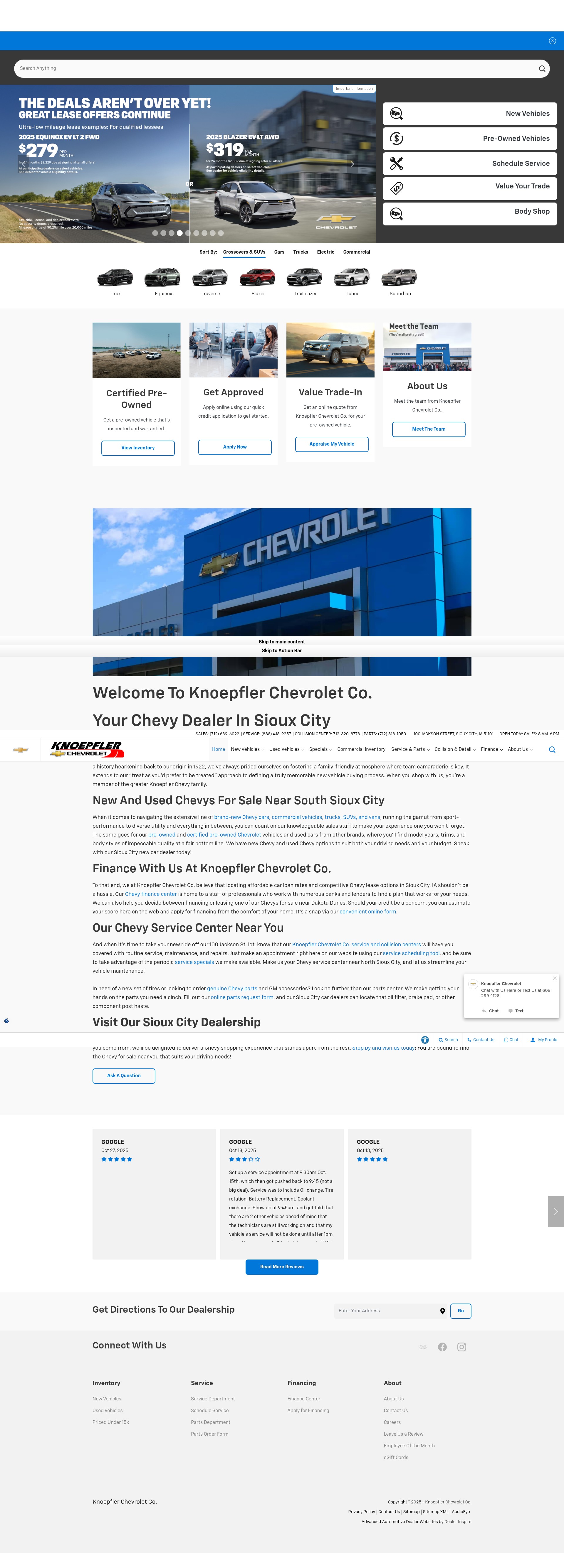 Screenshot of www.kchev.com