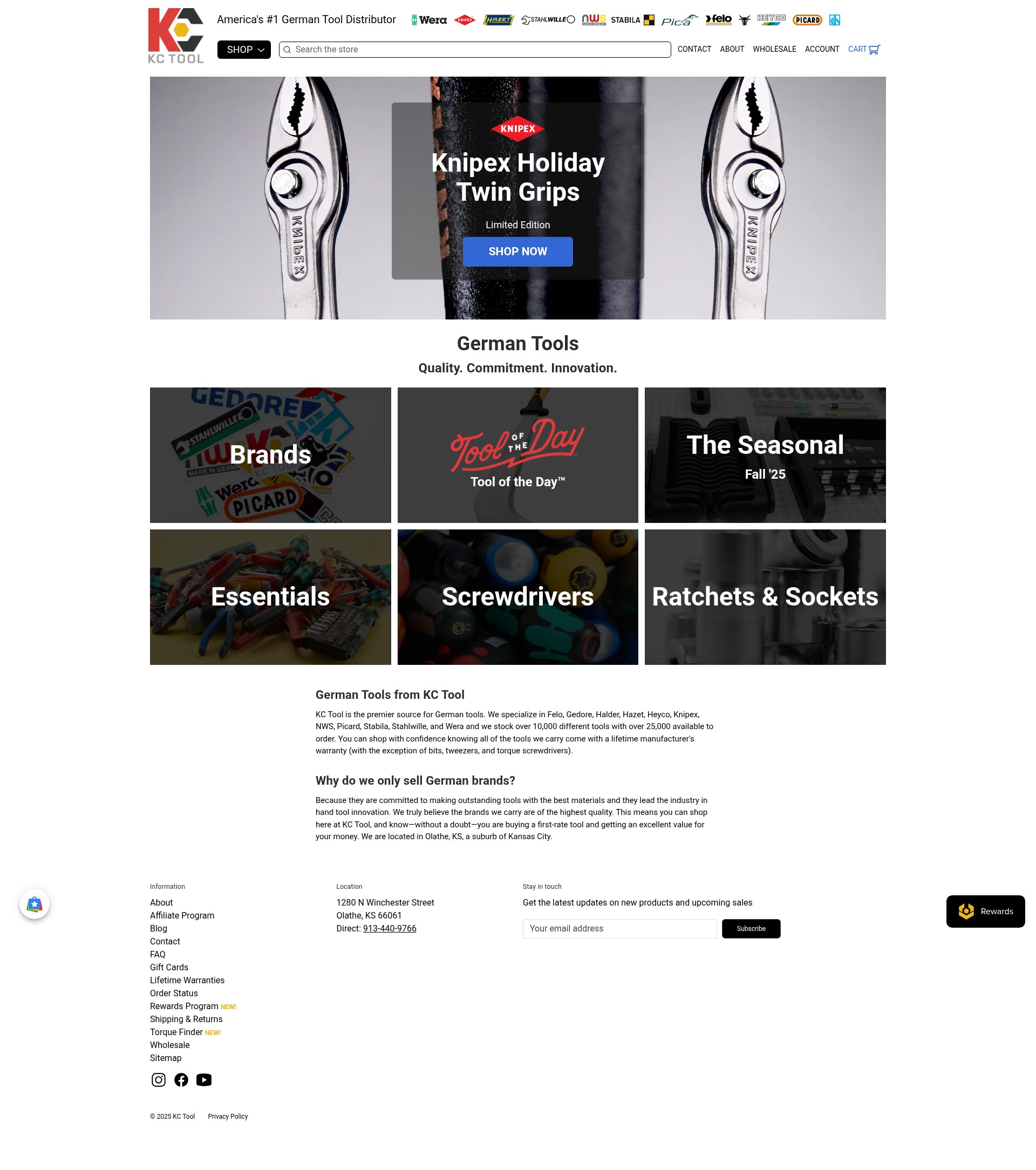 Screenshot of www.kctool.com