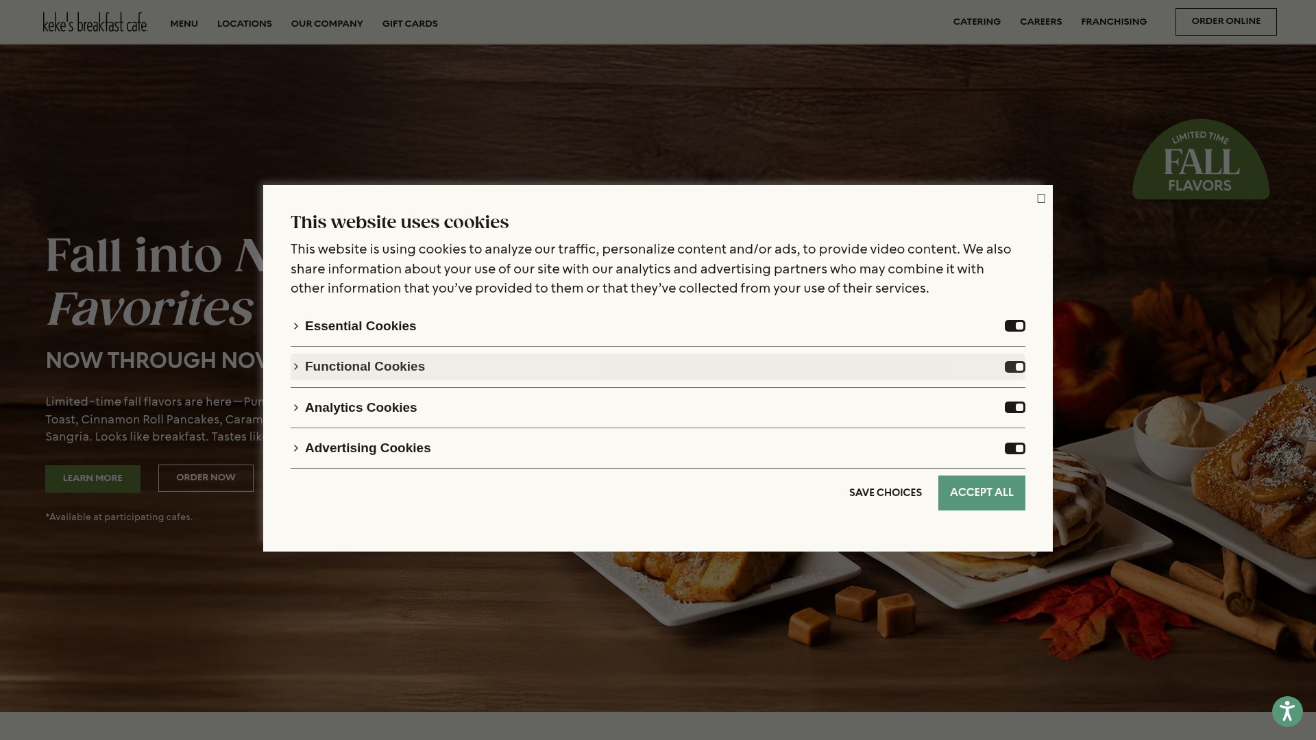Screenshot of www.kekes.com