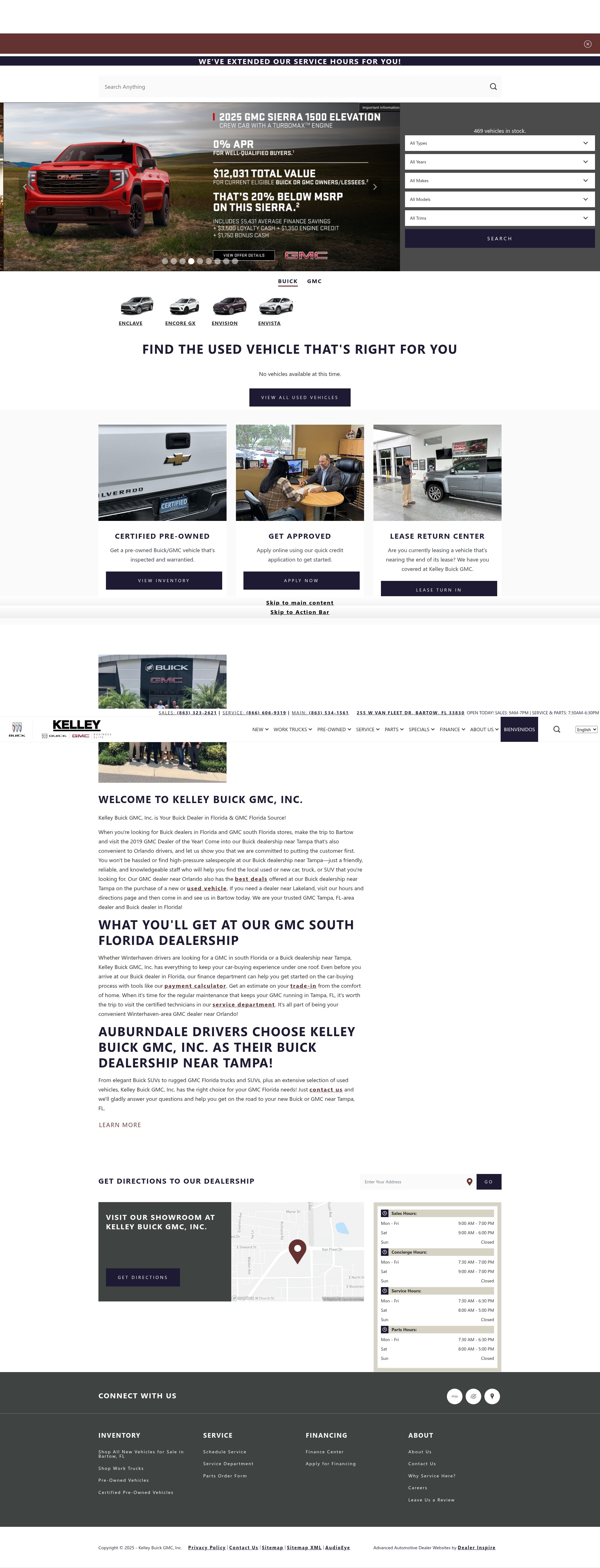 Screenshot of www.kelleybuickgmc.com