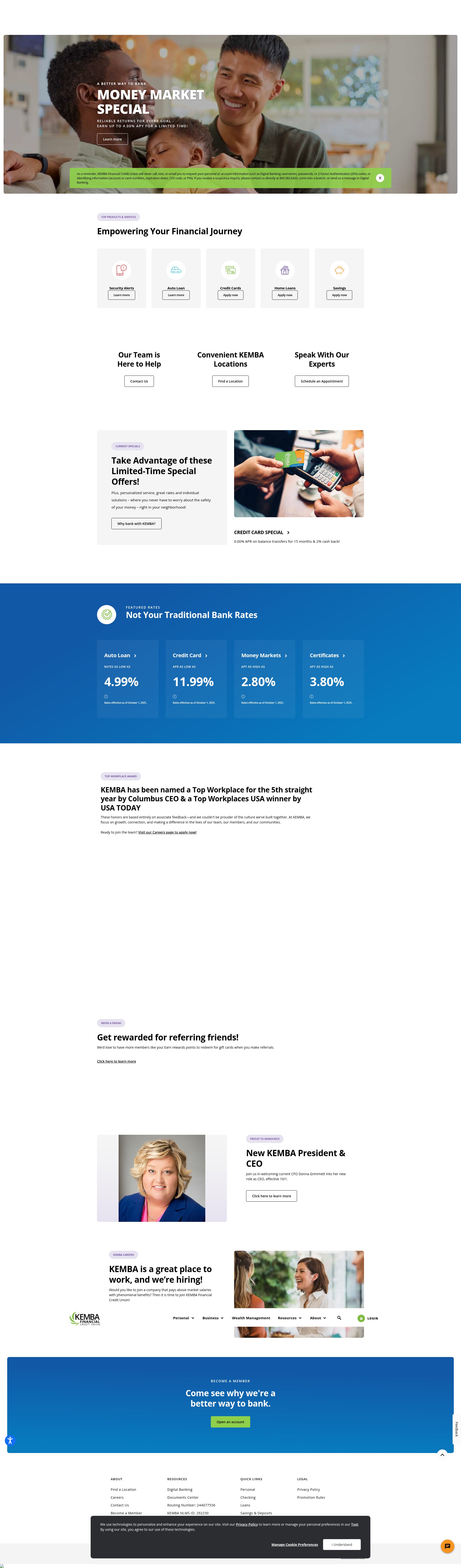 Screenshot of www.kemba.org