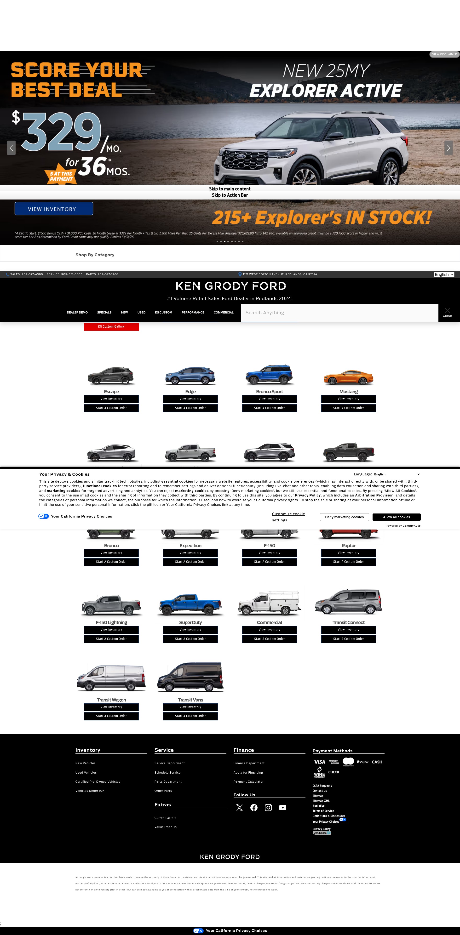 Screenshot of www.kengrodyfordinlandempire.com