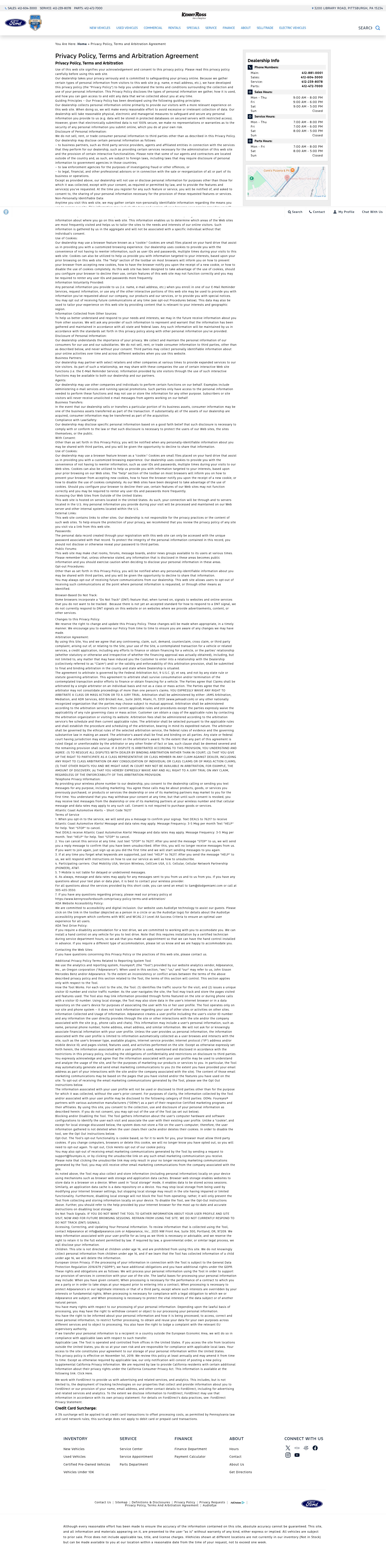 Screenshot of www.kennyrossfordsouth.com