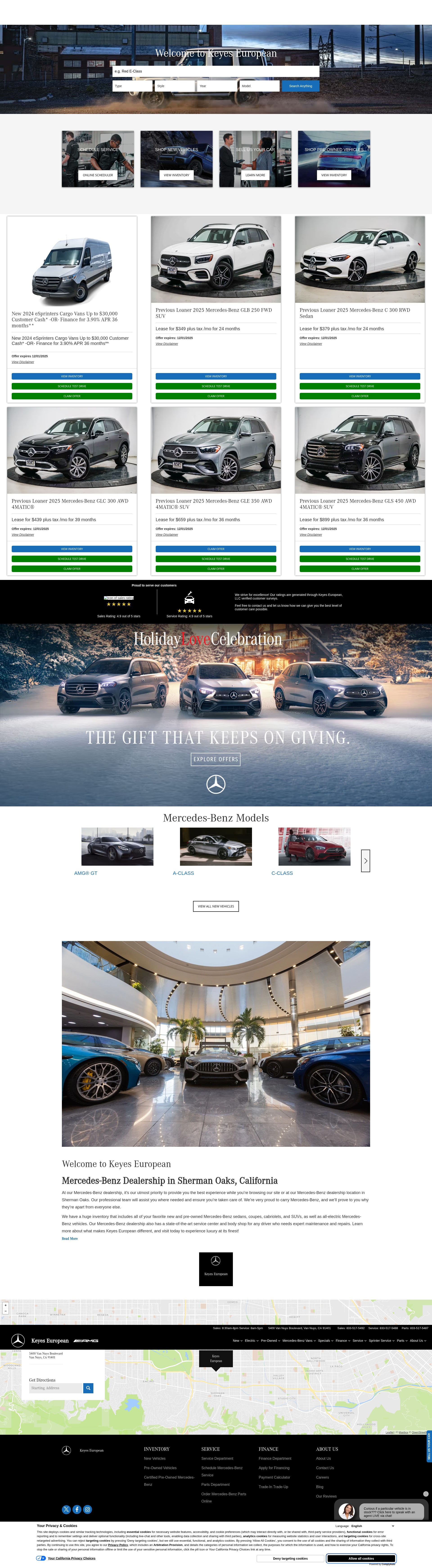 Screenshot of www.keyesmercedes.com