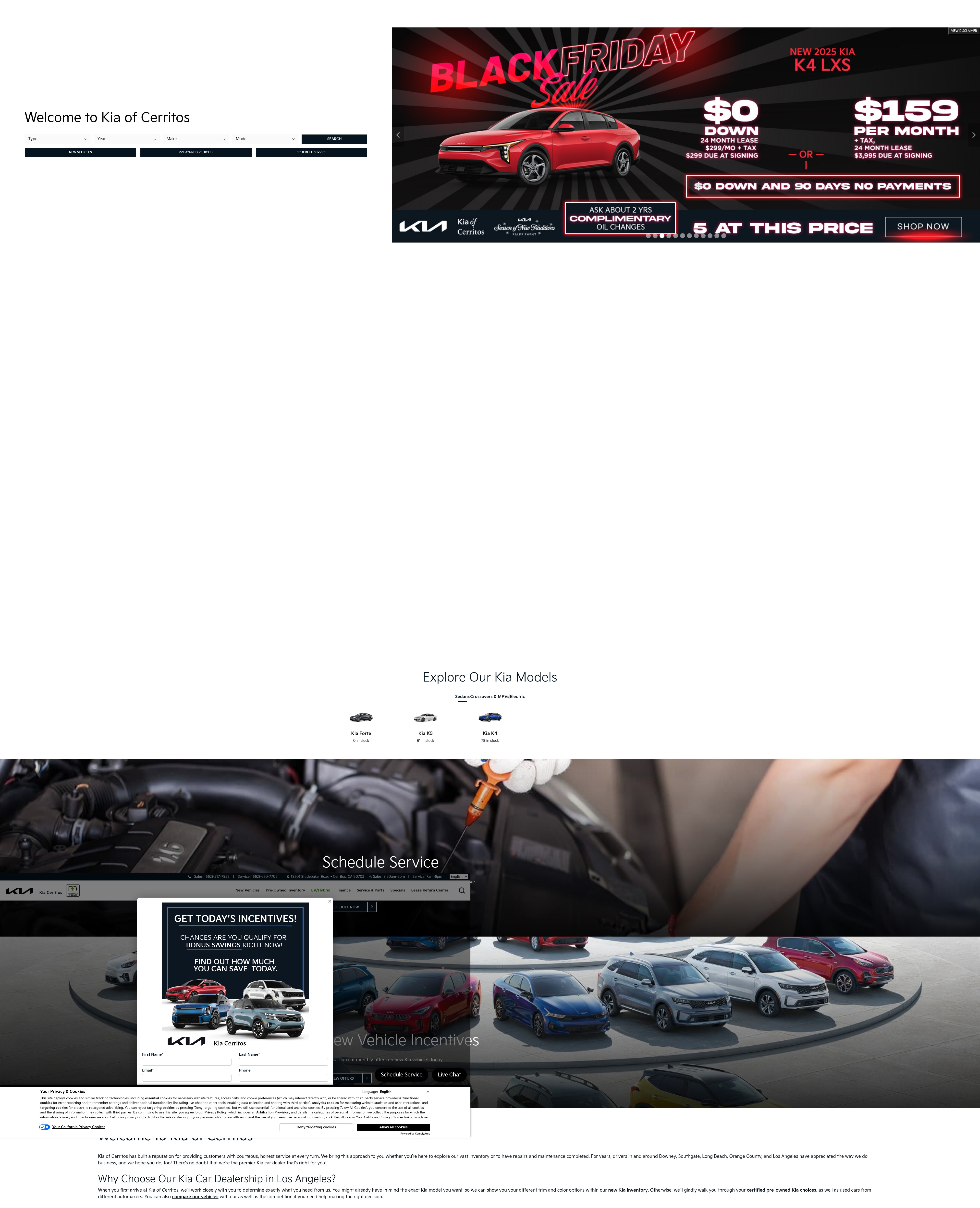 Screenshot of www.kiacerritos.com