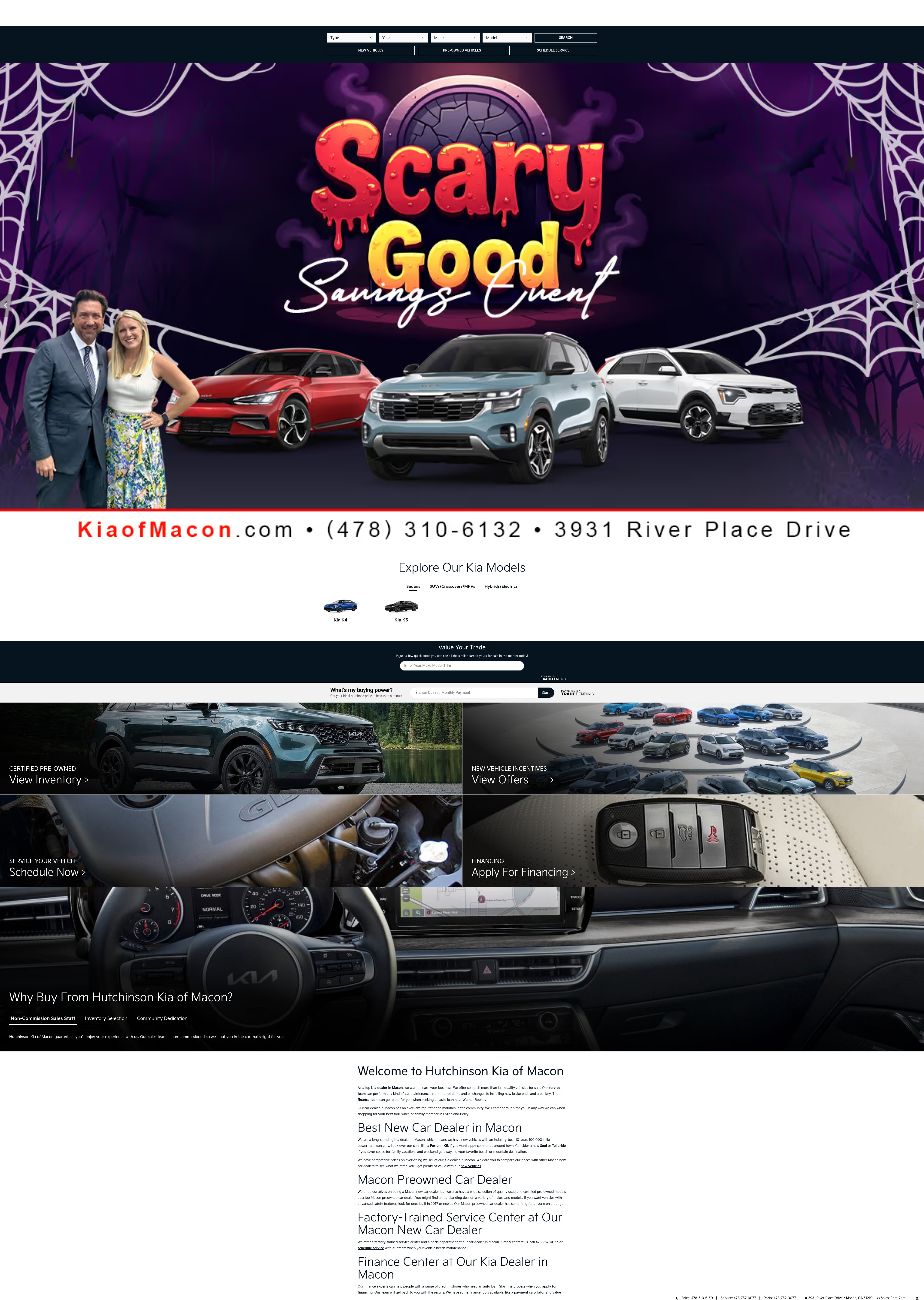 Screenshot of www.kiaofmacon.com