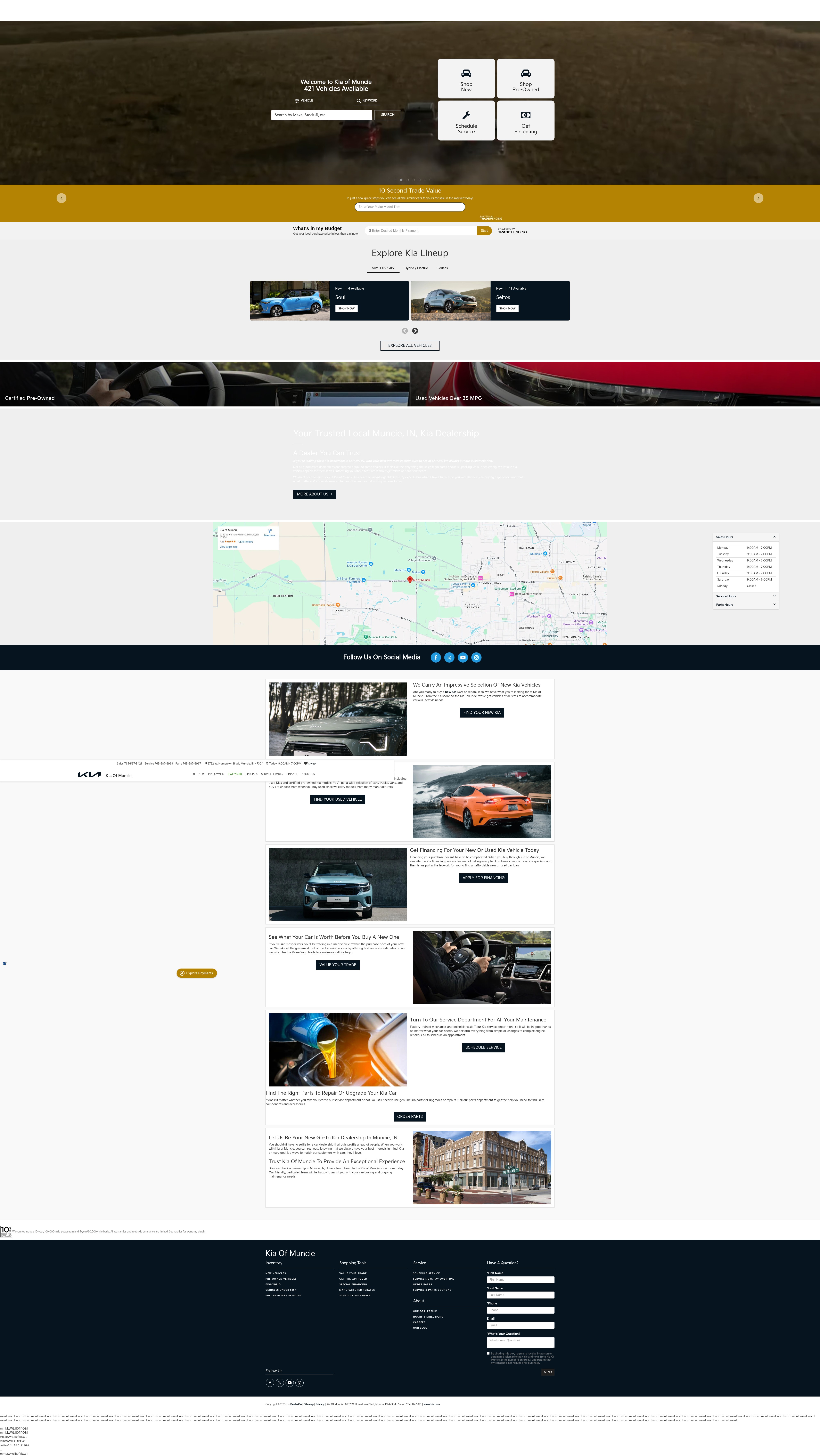 Screenshot of www.kiaofmuncie.com