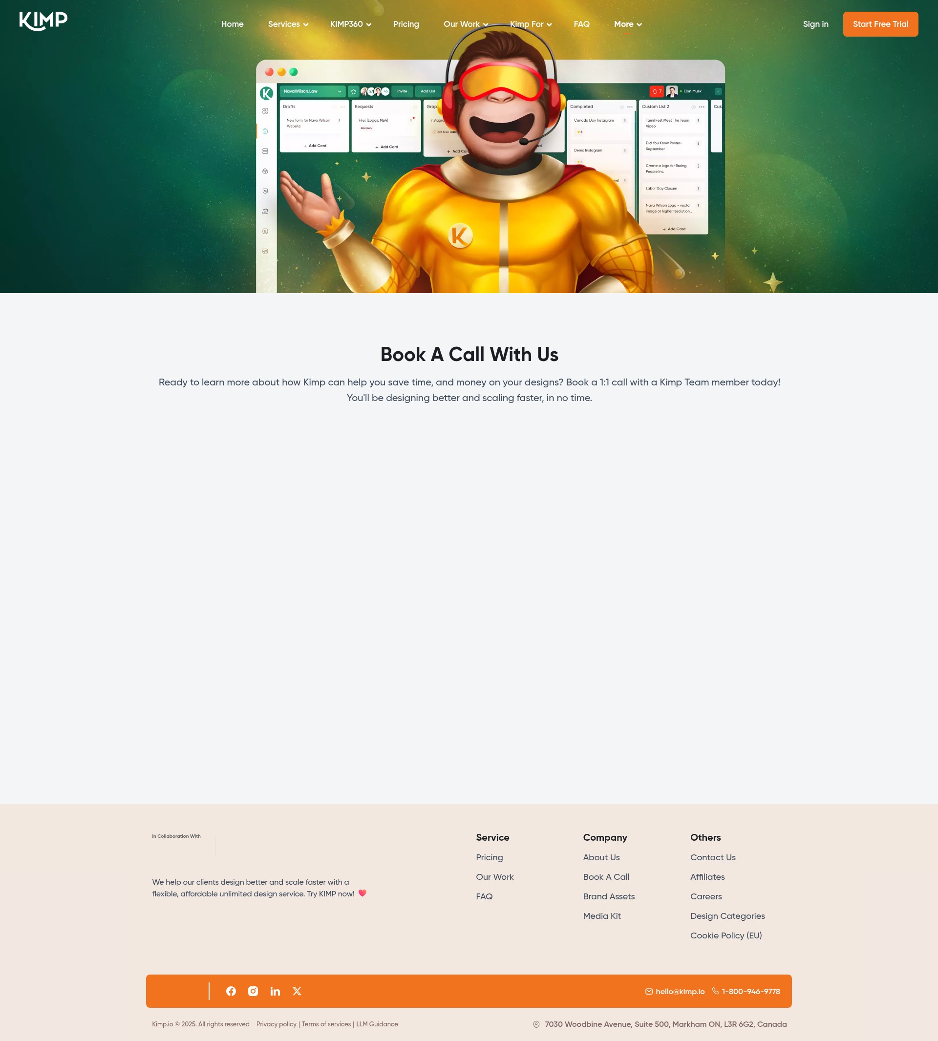 Screenshot of www.kimp.io