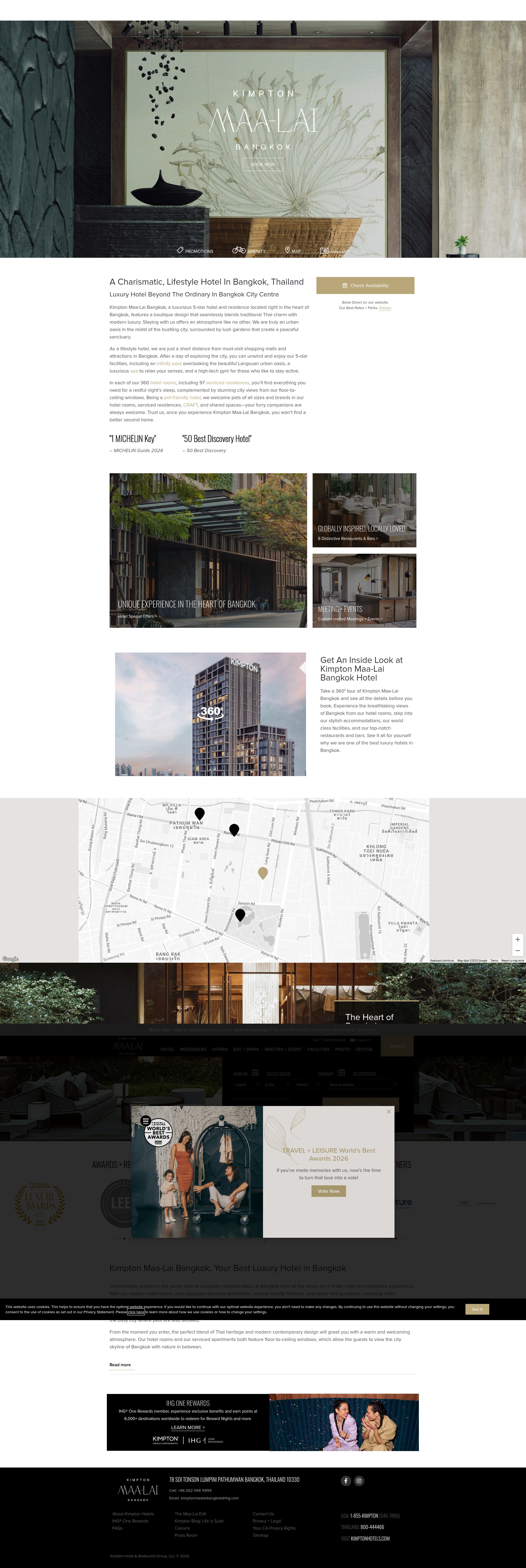 Screenshot of www.kimptonmaalaibangkok.com