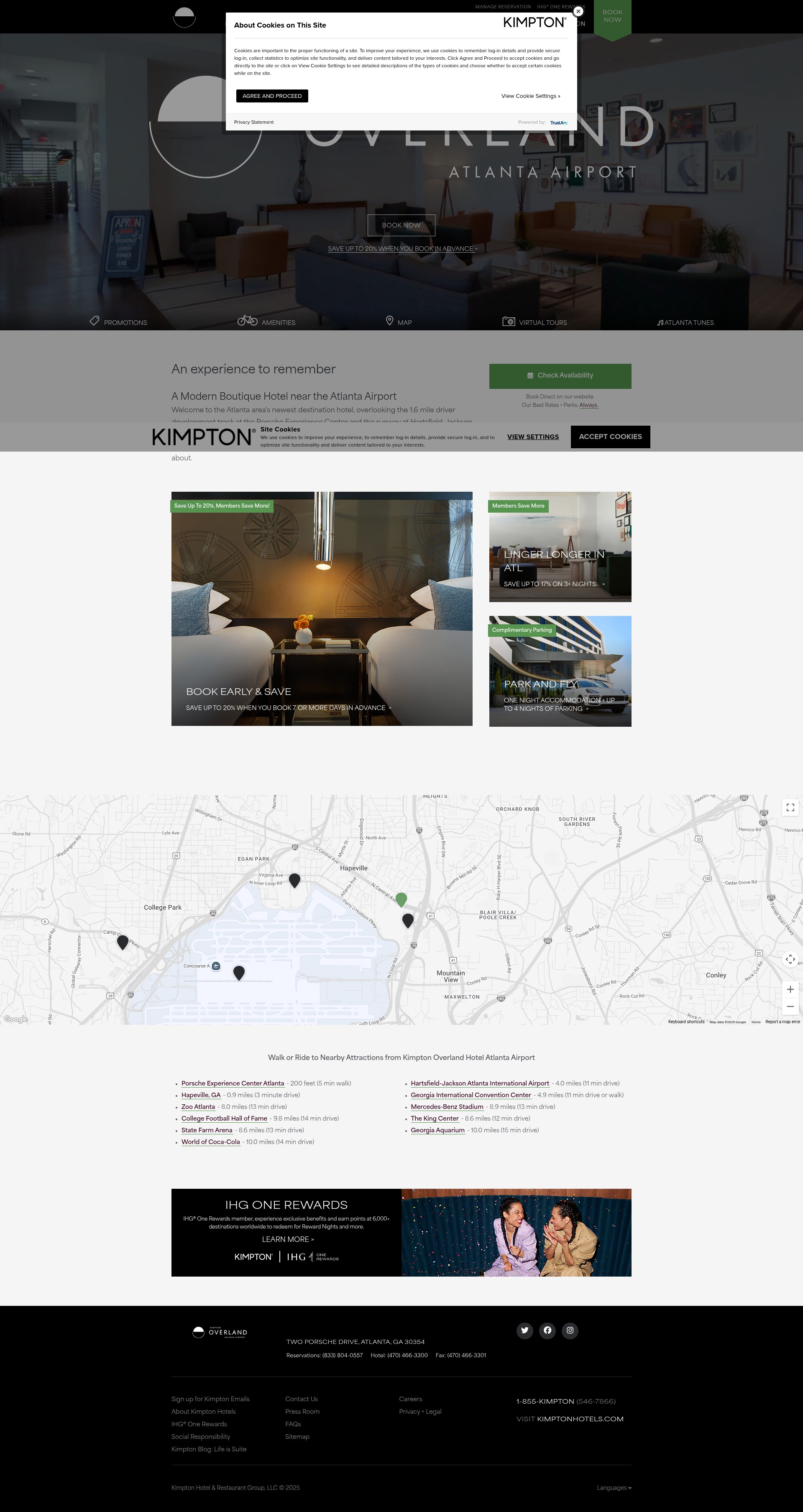 Screenshot of www.kimptonoverlandhotel.com