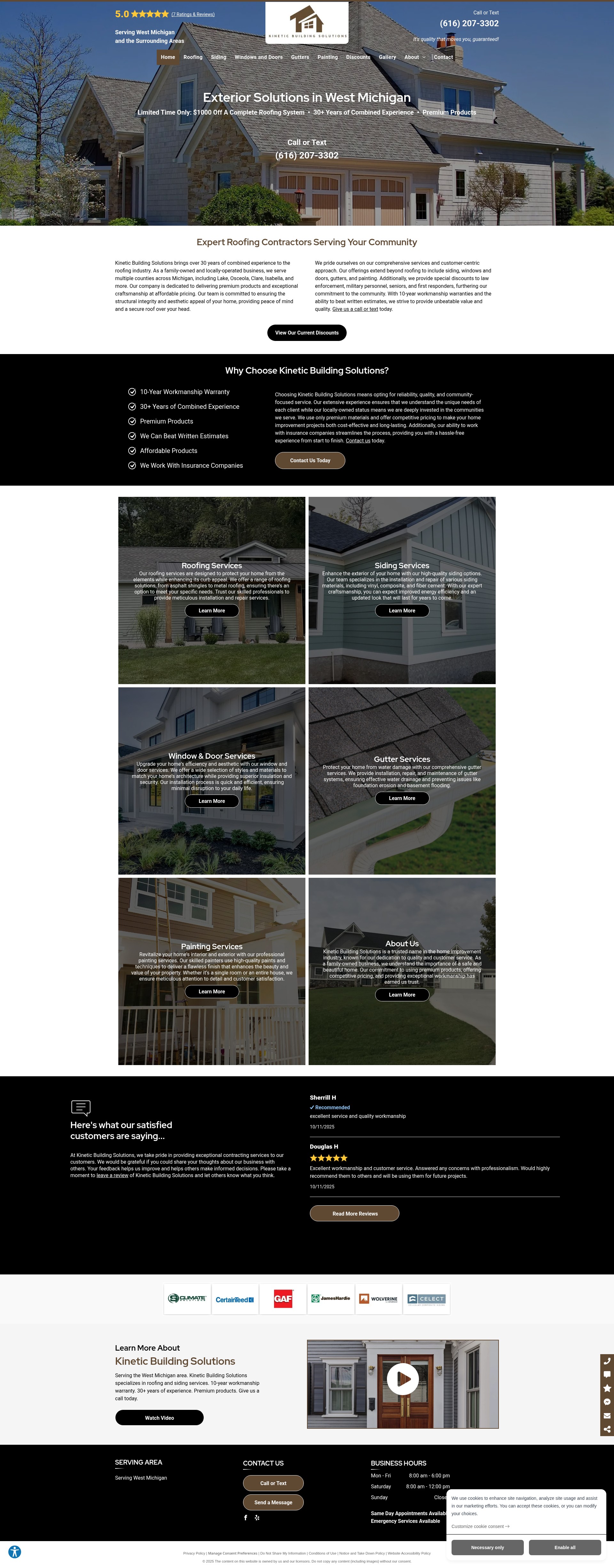 Screenshot of www.kineticbuildingsolutions.net