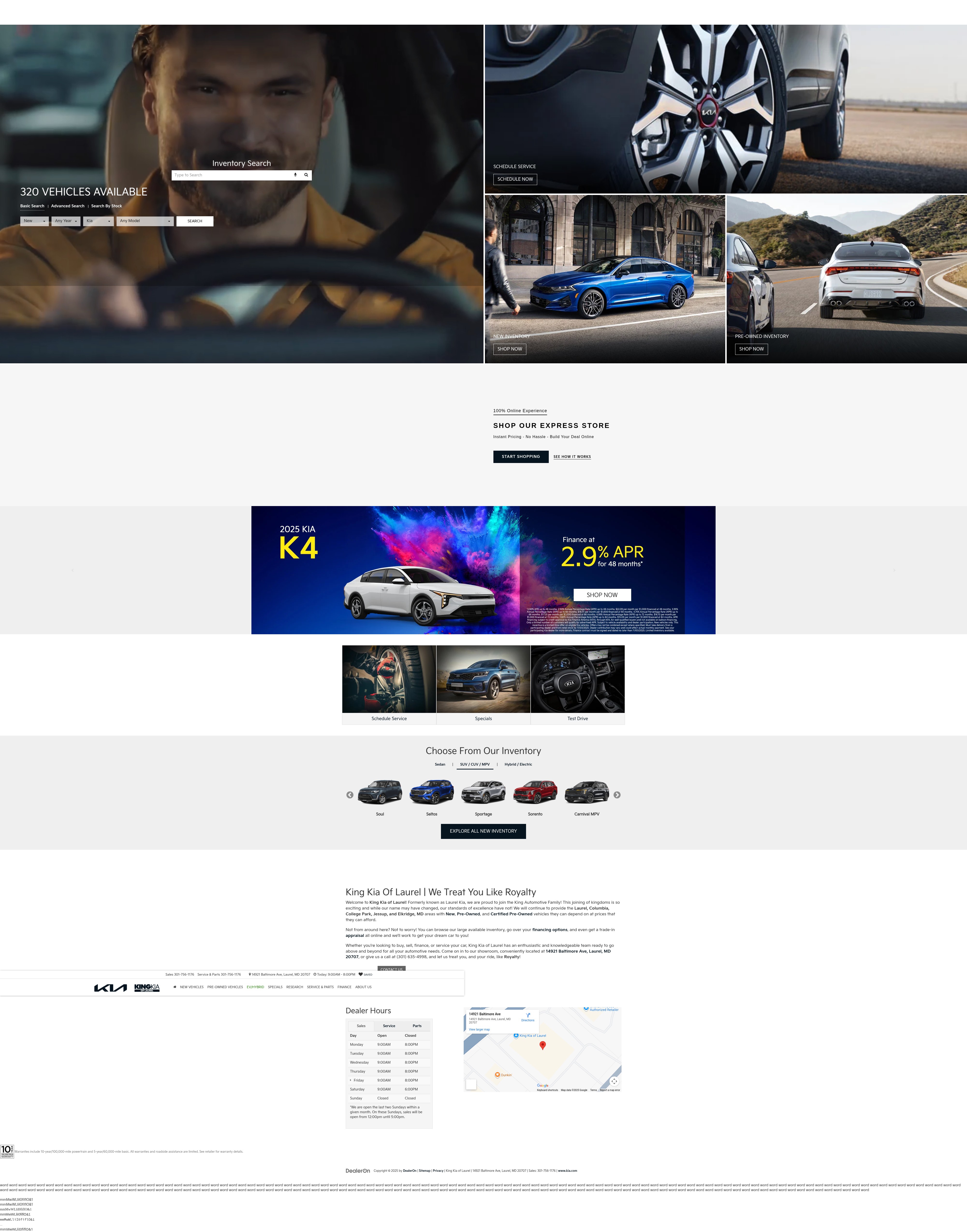 Screenshot of www.kingkiaoflaurel.com