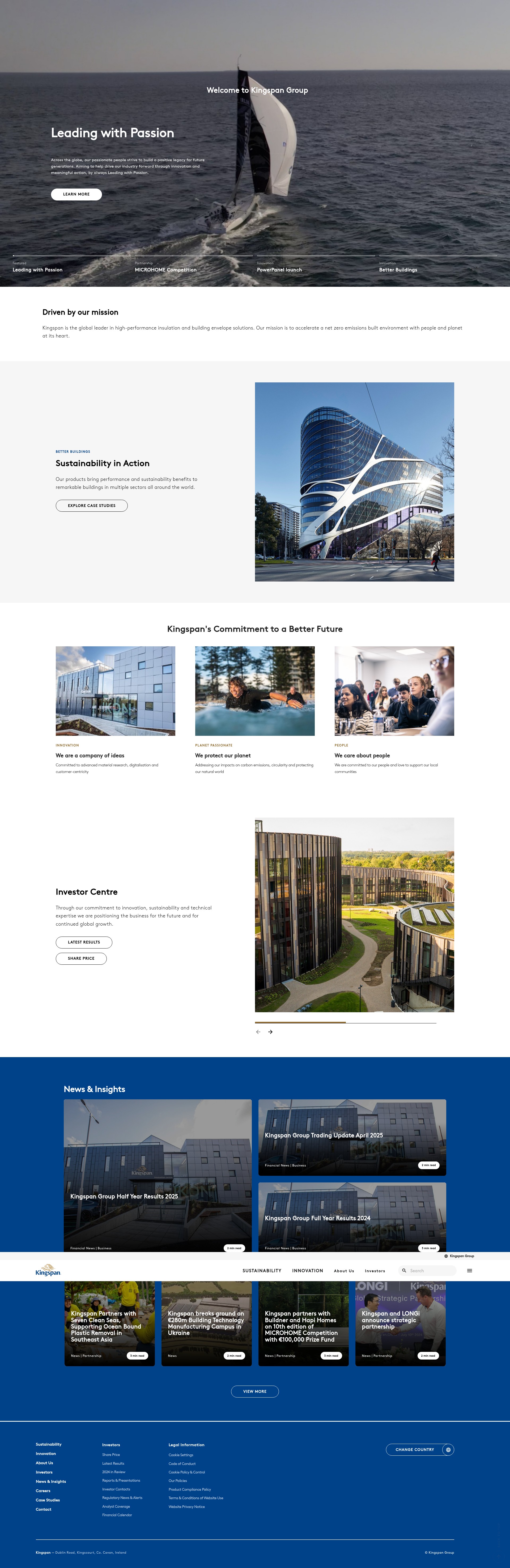 Screenshot of www.kingspangroup.com