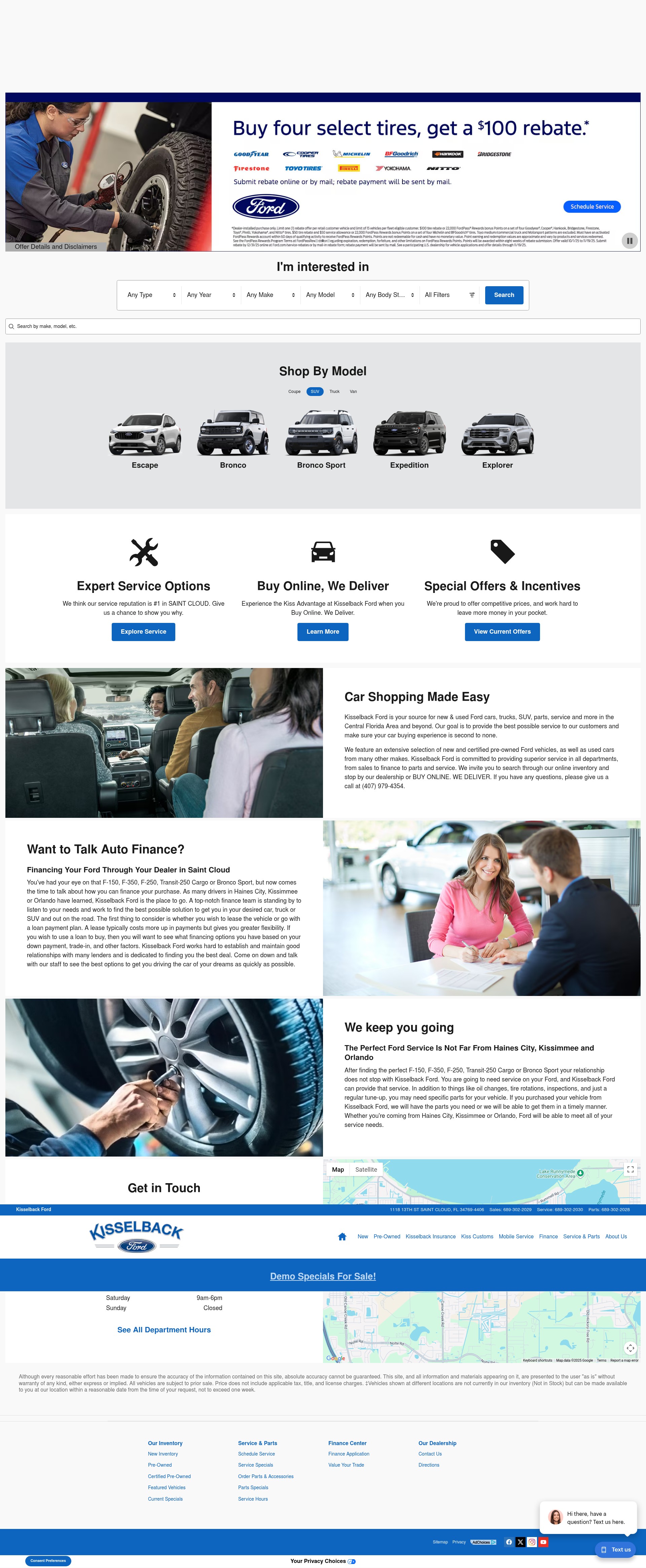 Screenshot of www.kisselbackford.com