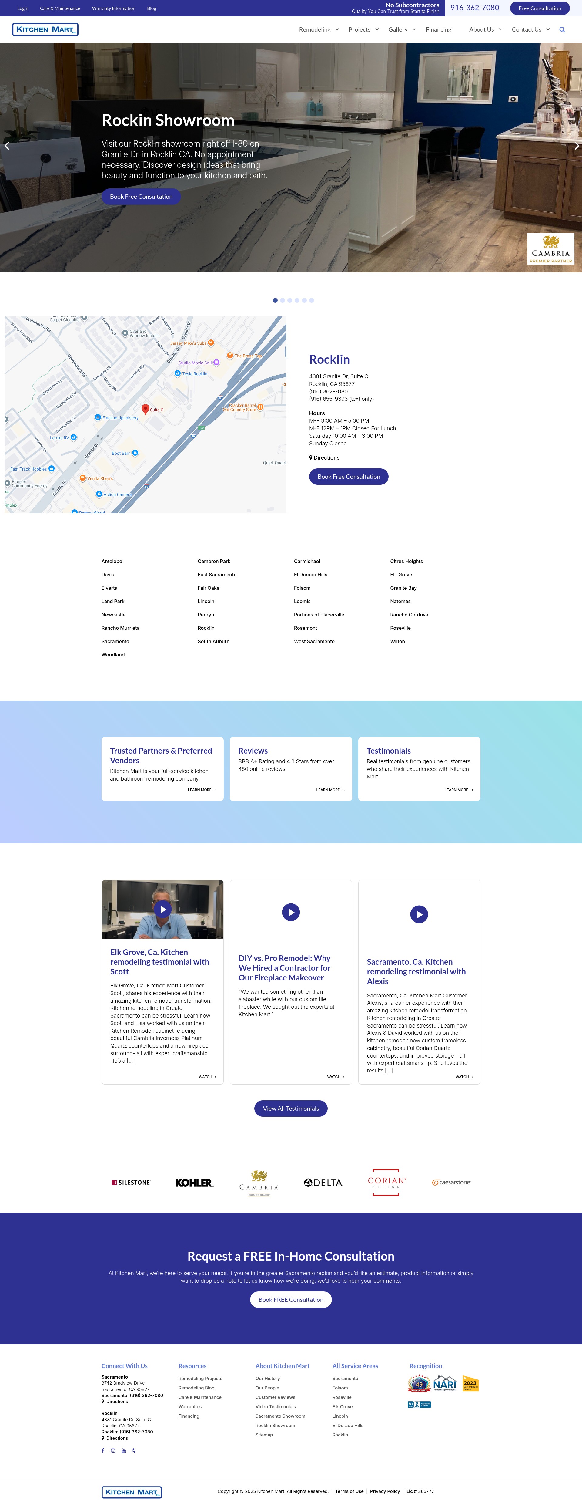 Screenshot of www.kitchenmart.com