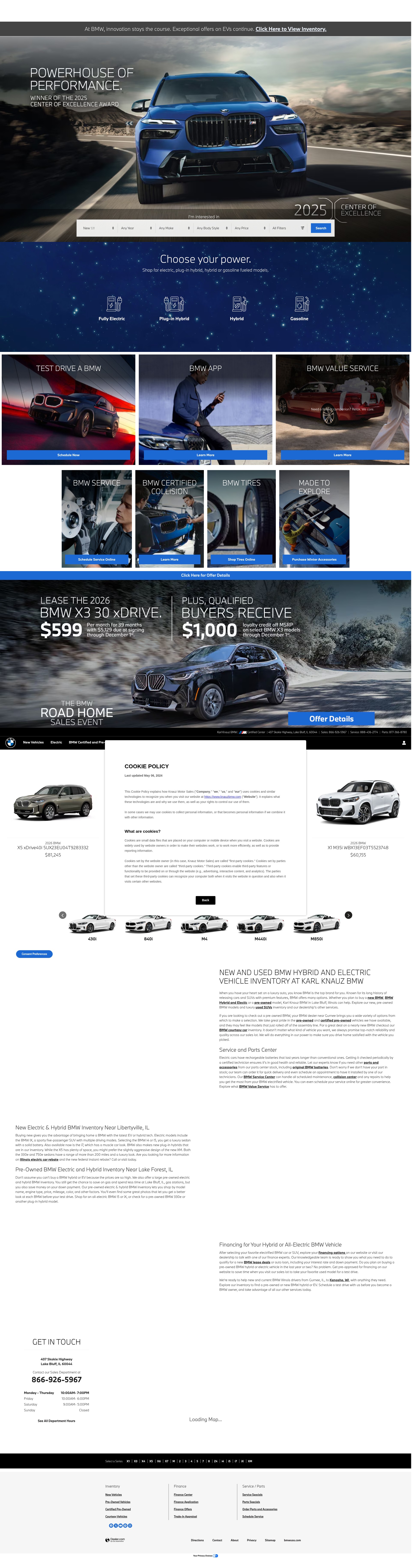 Screenshot of www.knauzbmw.com